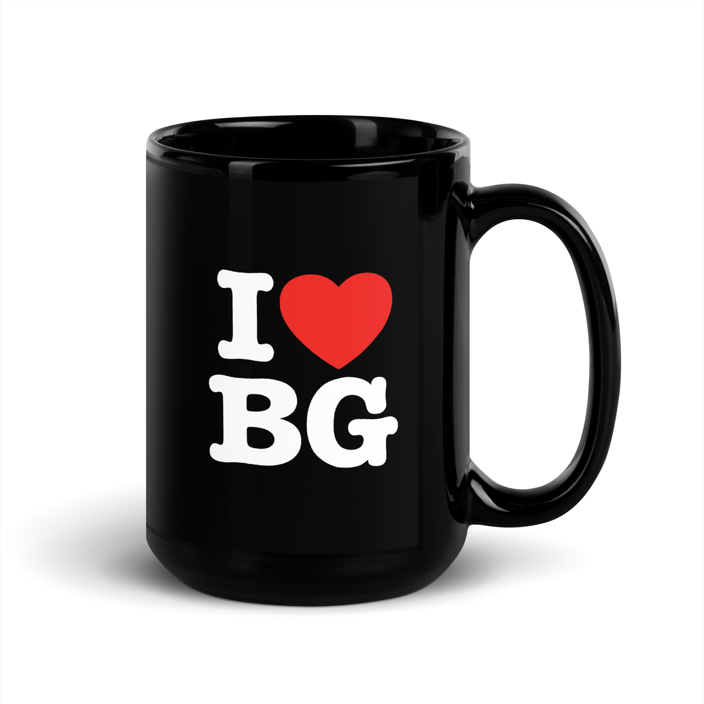 "I HEART BG" Backgammon Mug