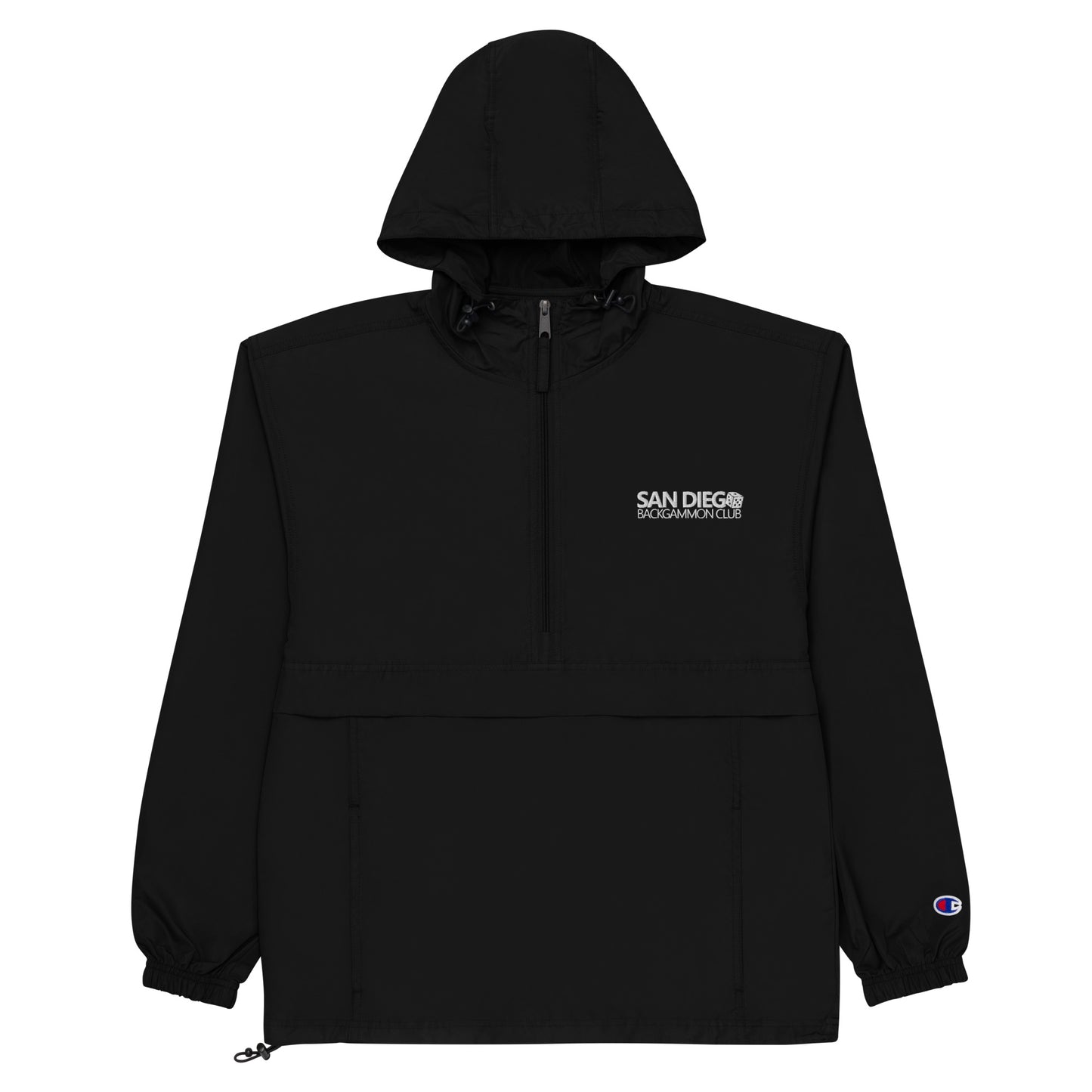SAN DIEGO BACKGAMMON CLUB Embroidered Champion Packable Jacket