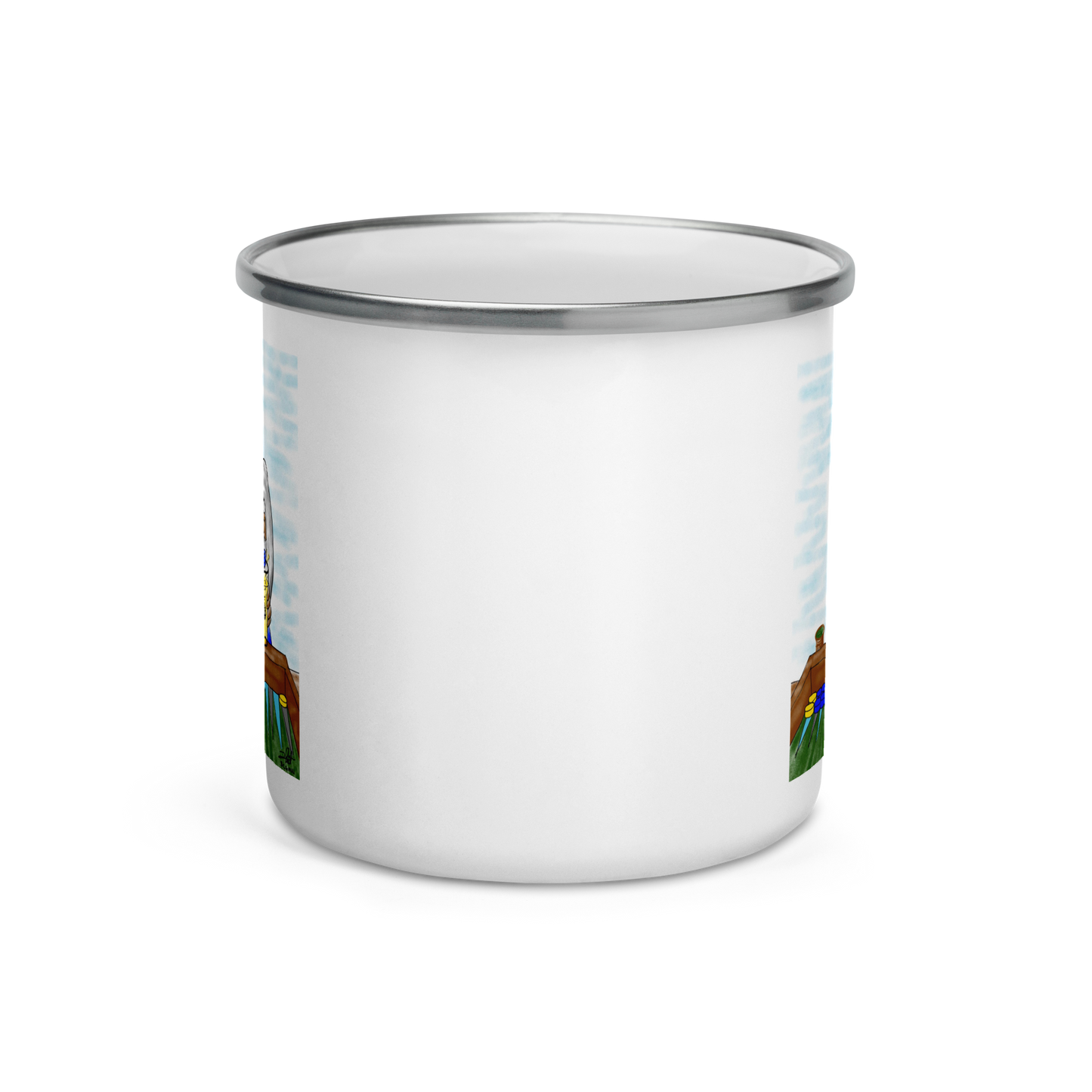 "OOPS" JChrizArt Enamel Mug