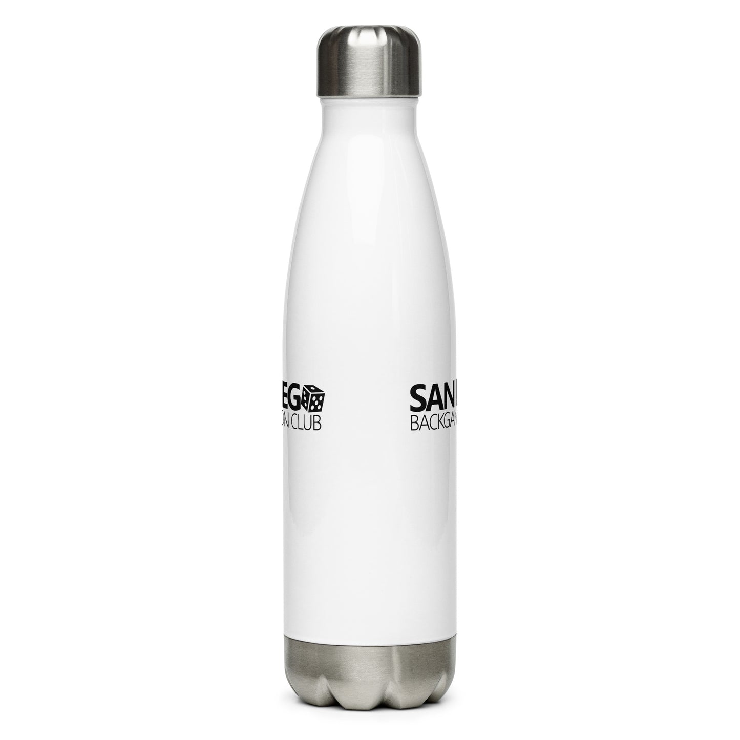SAN DIEGO BACKGAMMON CLUB Stainless Steel Water Bottle