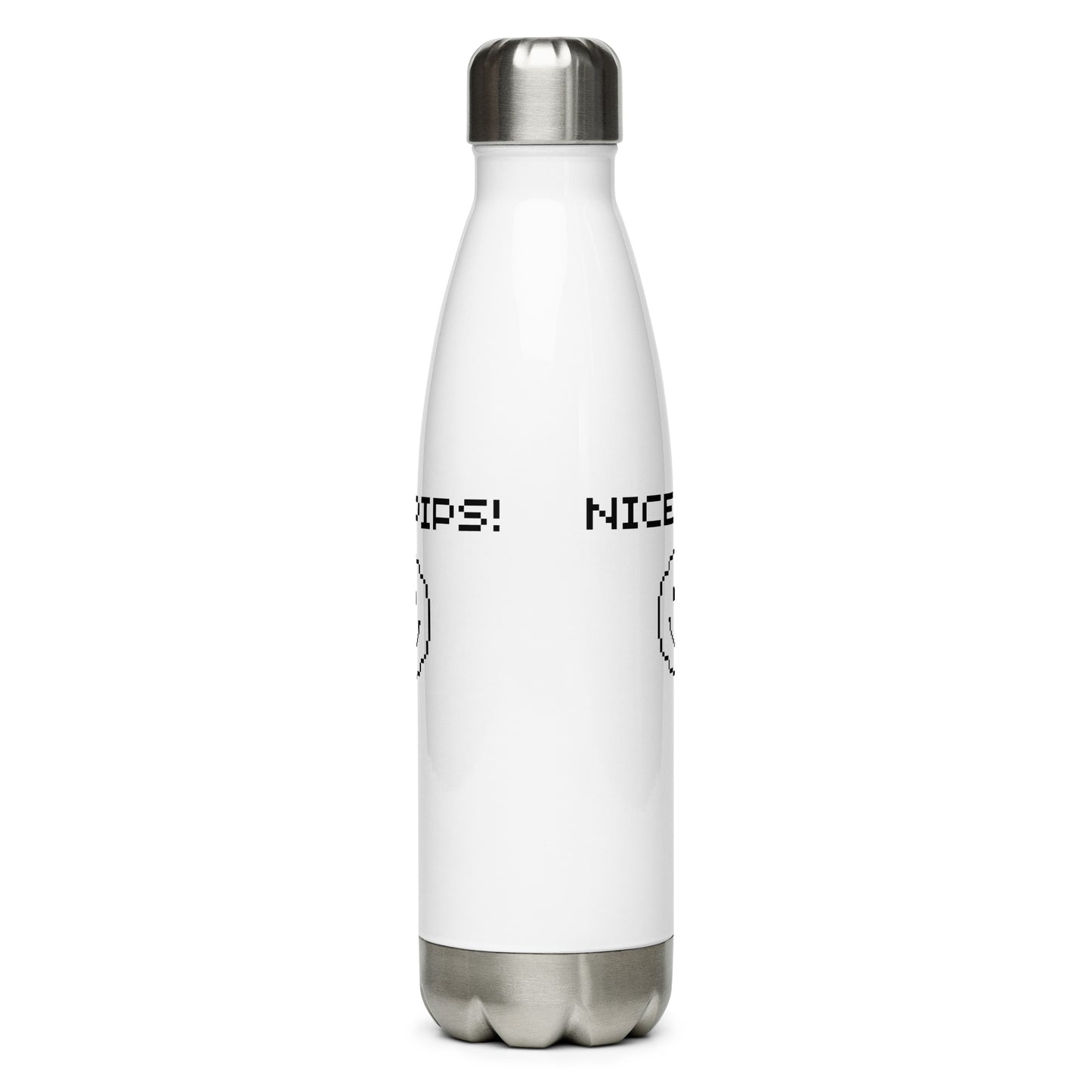 'NICE PIPS' Stainless Steel Water Bottle