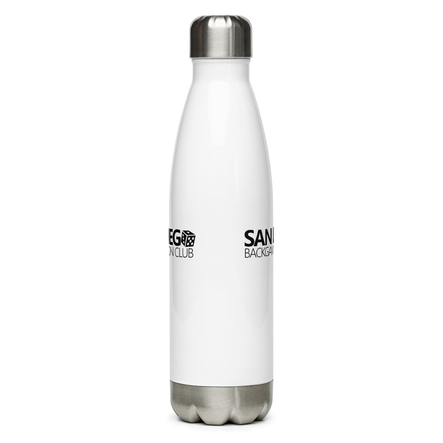 SAN DIEGO BACKGAMMON CLUB Stainless Steel Water Bottle