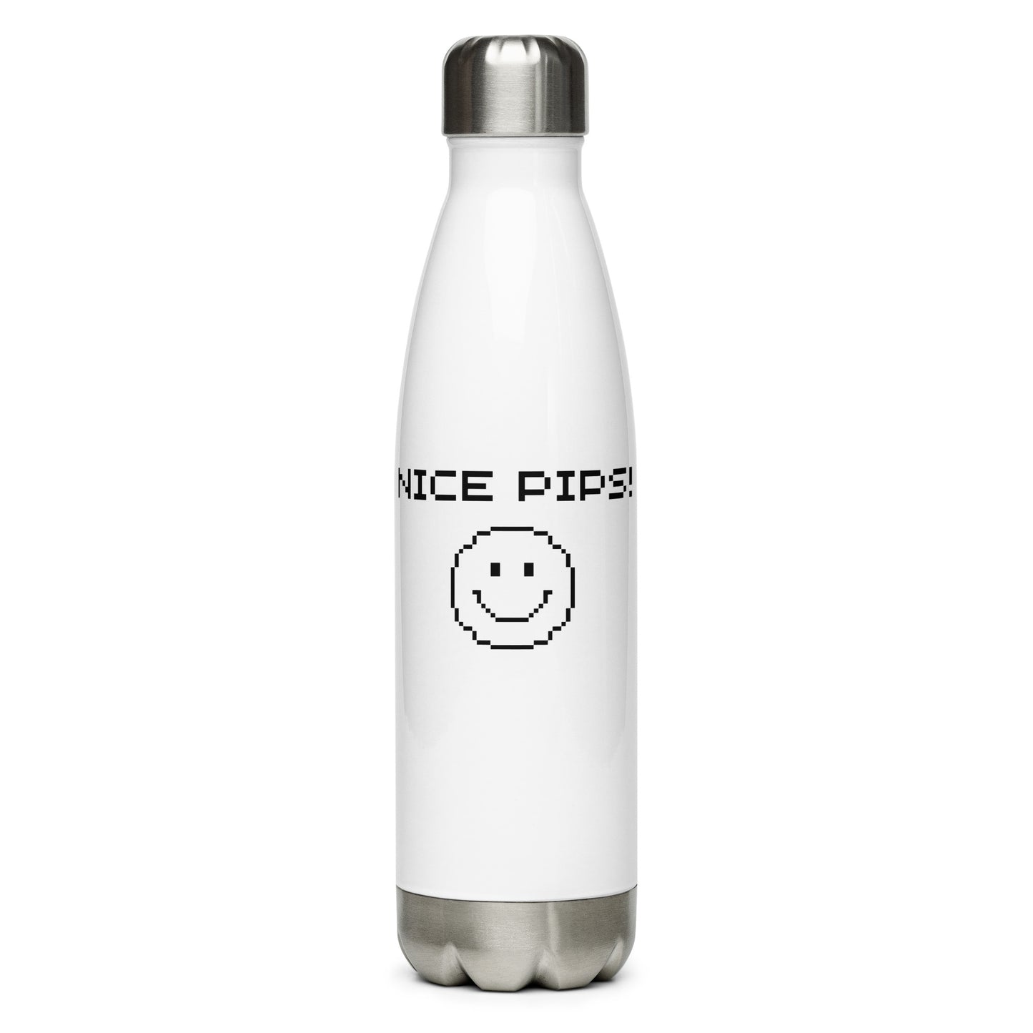 'NICE PIPS' Stainless Steel Water Bottle