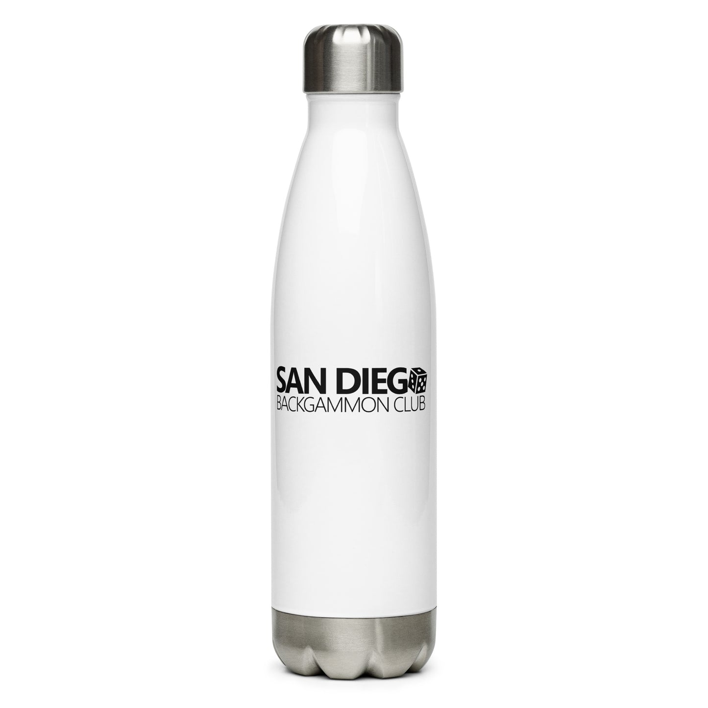 SAN DIEGO BACKGAMMON CLUB Stainless Steel Water Bottle