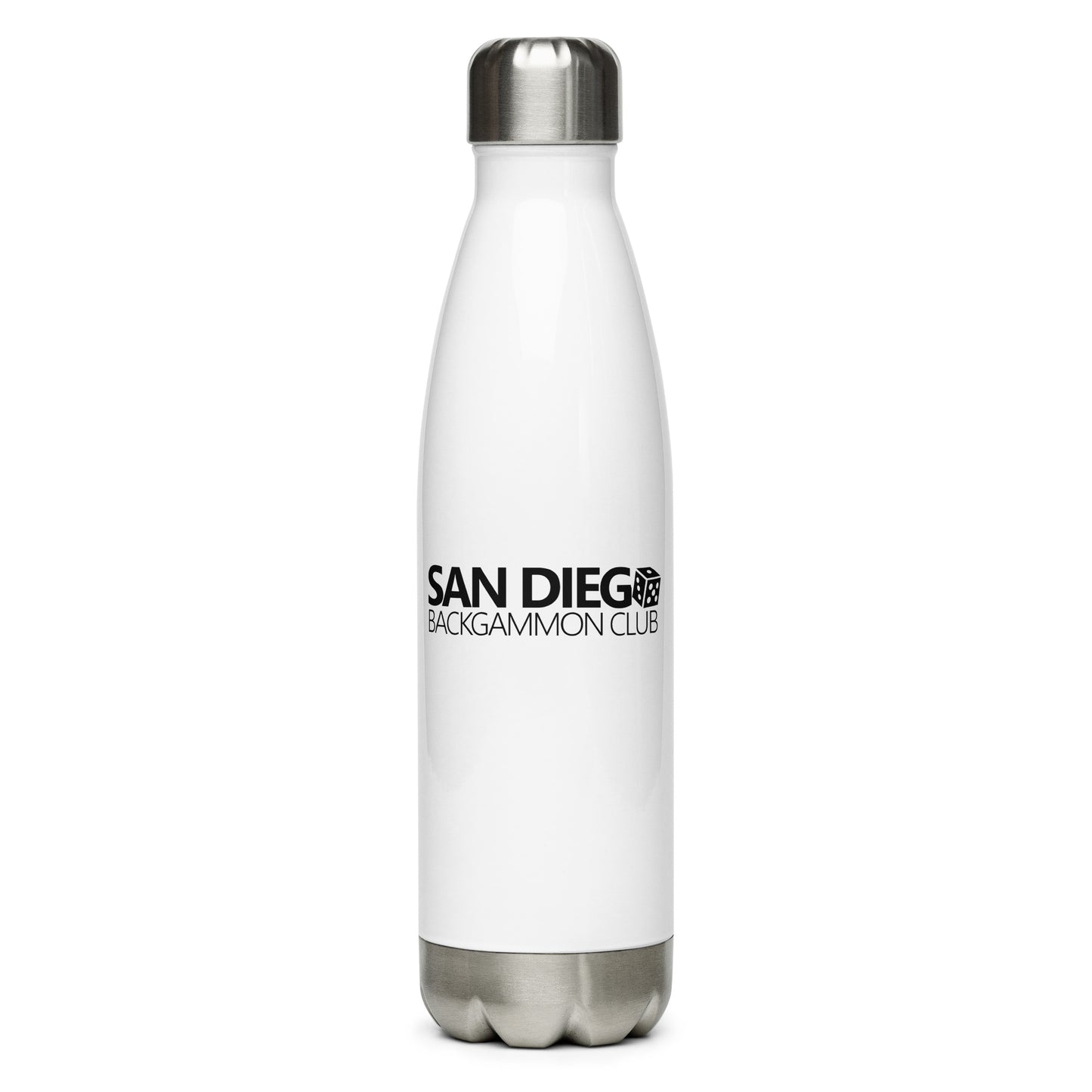 SAN DIEGO BACKGAMMON CLUB Stainless Steel Water Bottle