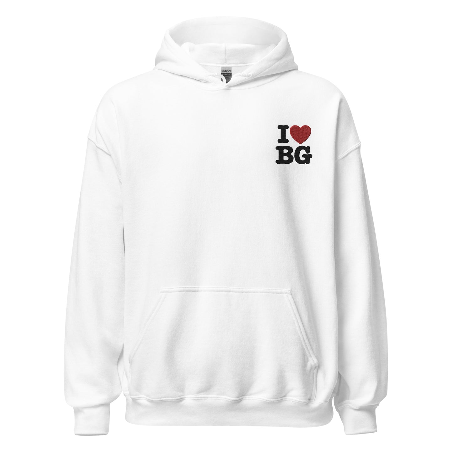 "I HEART BG" Backgammon Pullover Hoodie