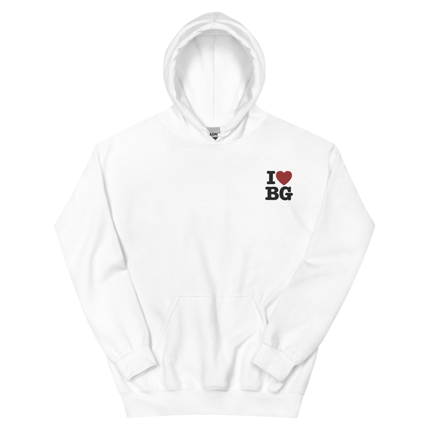 "I HEART BG" Backgammon Pullover Hoodie