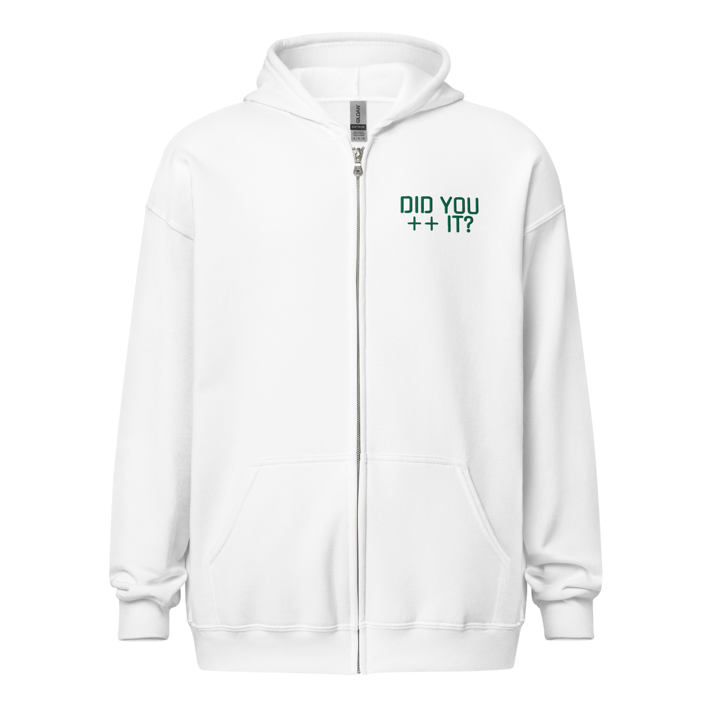 'DID YOU ++ IT?" Zip Hoodie