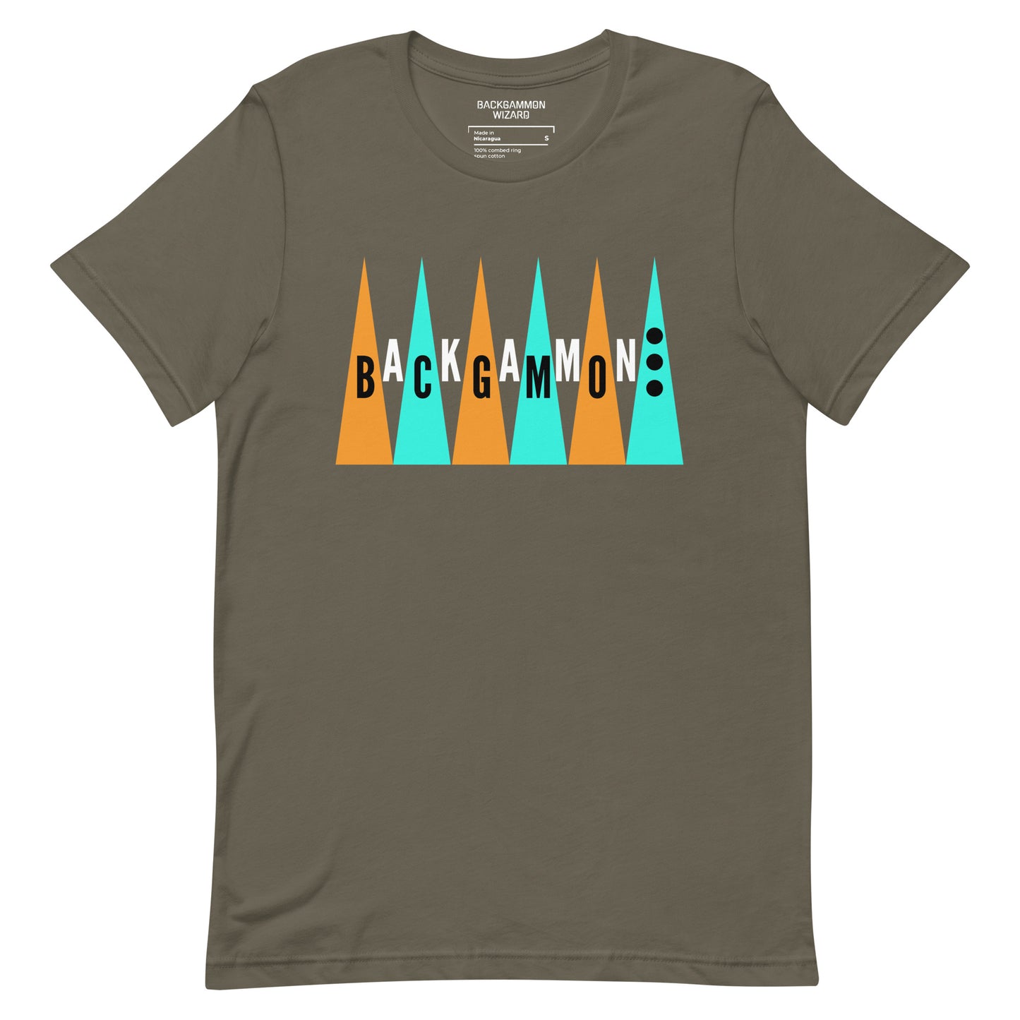 Nostalgic Backgammon Shirt (Orange/Turquoise)