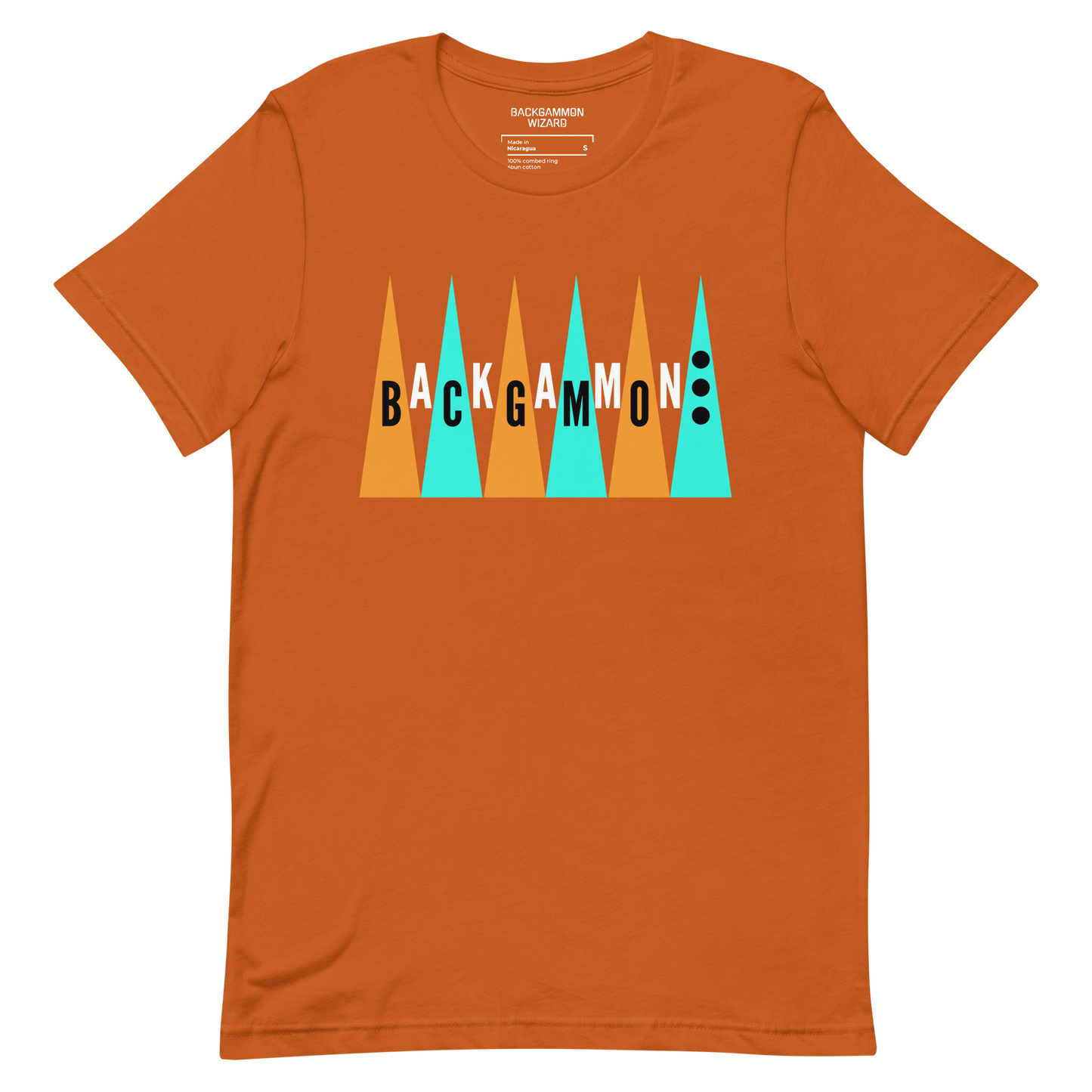 Nostalgic Backgammon Shirt (Orange/Turquoise)