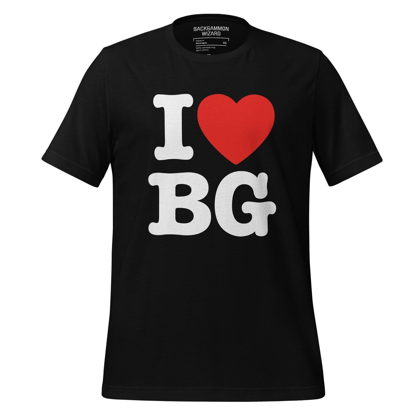 "I HEART BG" Backgammon Shirt