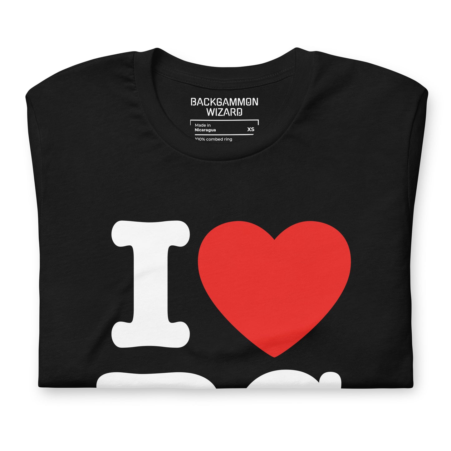 "I HEART BG" Backgammon Shirt