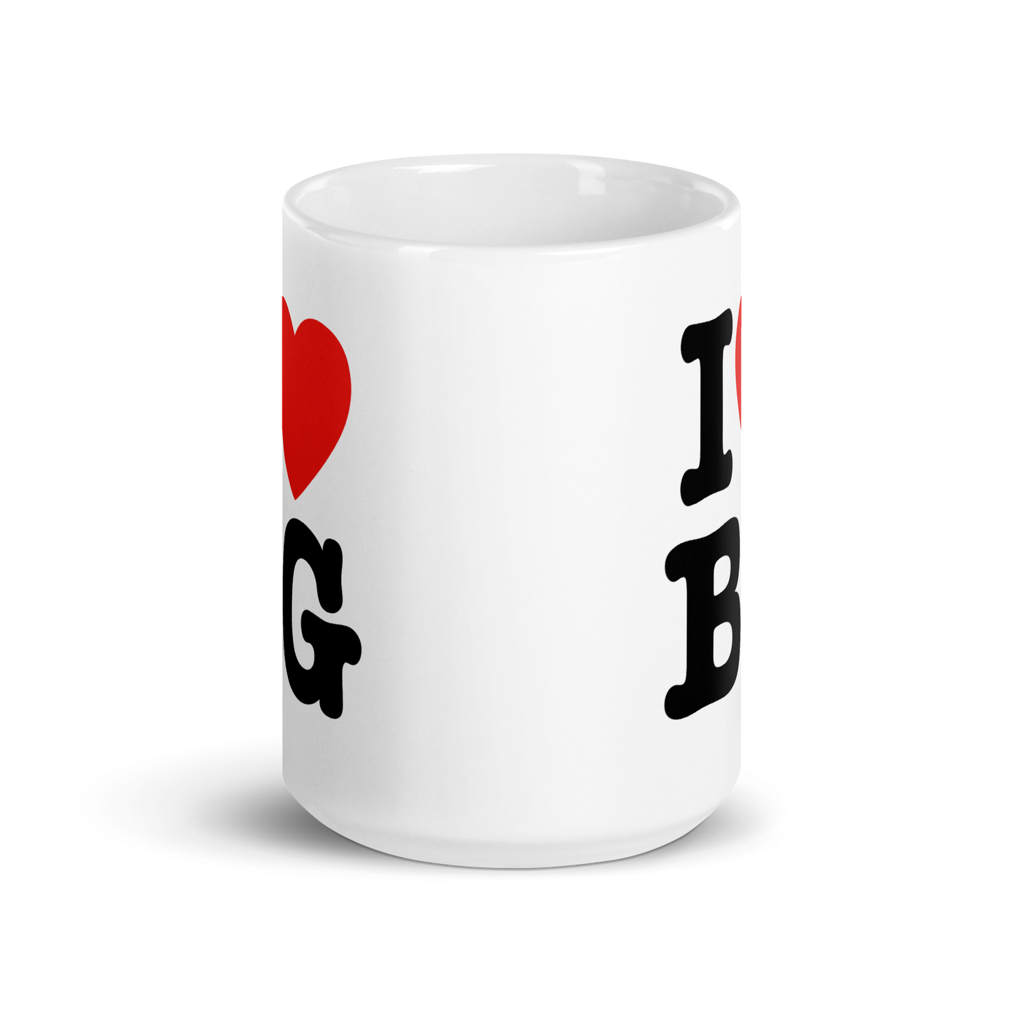 "I HEART BG" Backgammon Mug
