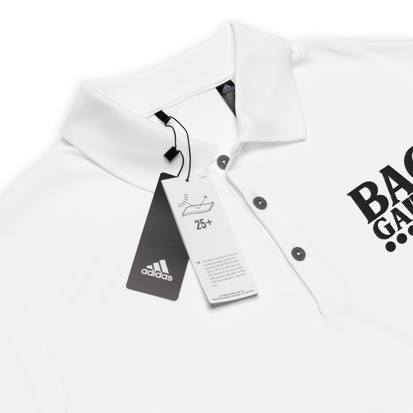 Backgammon Performance Polo Shirt (black embroidery)