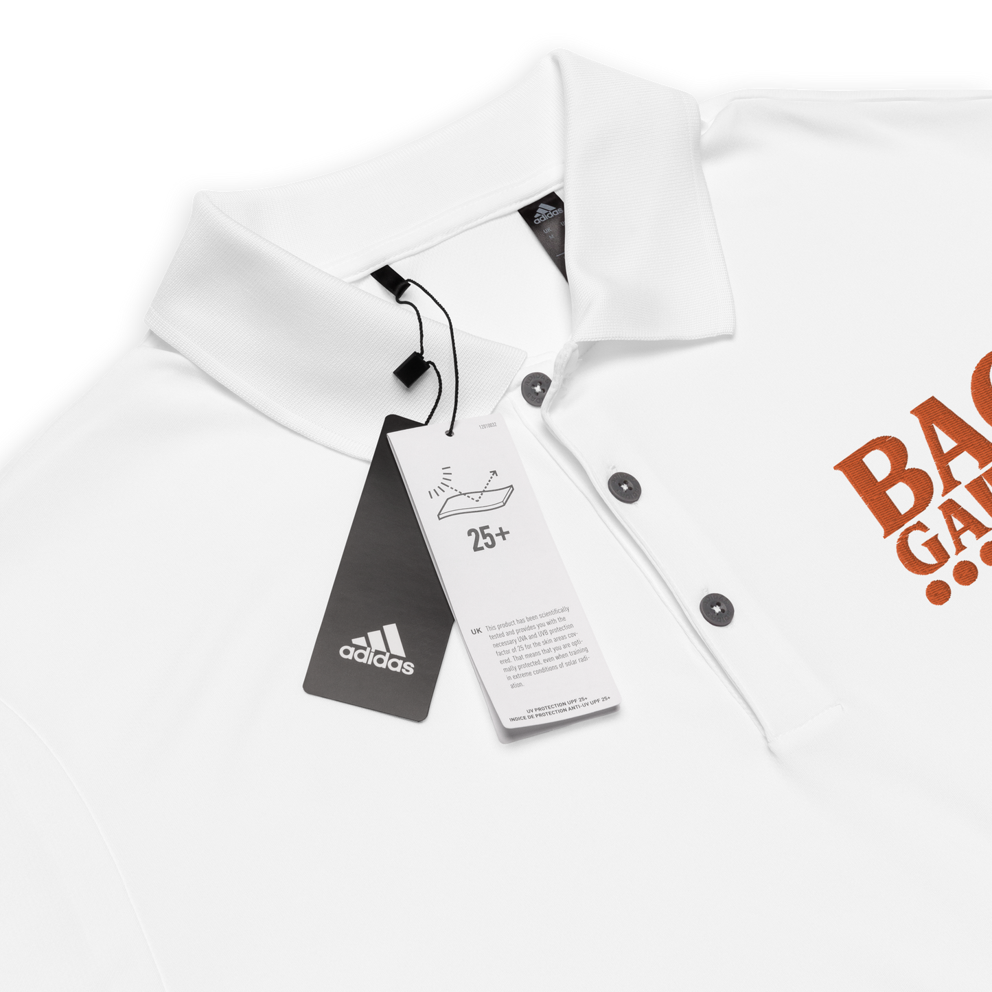 Backgammon Performance Polo Shirt (orange embroidery)