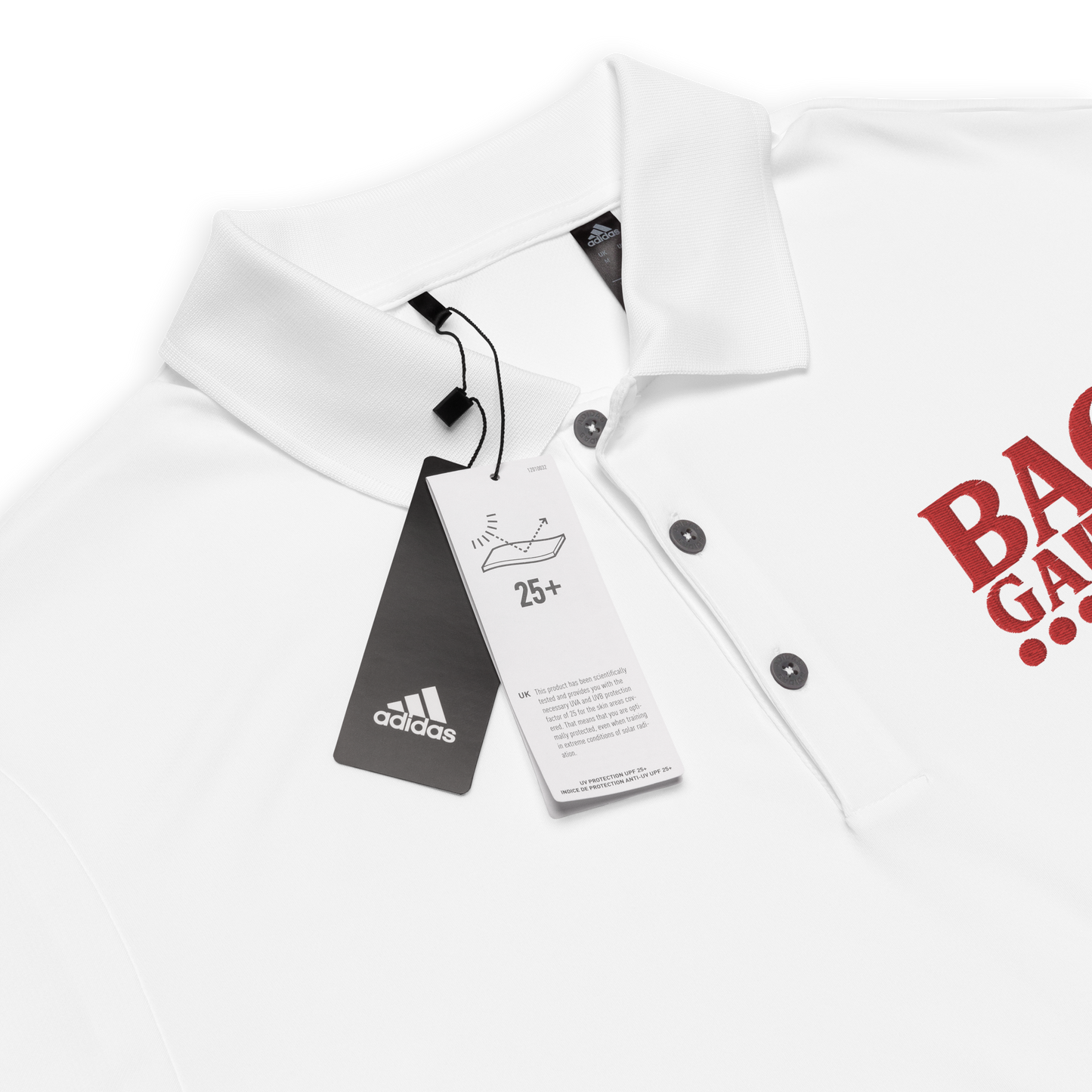 Backgammon Performance Polo Shirt (red embroidery)