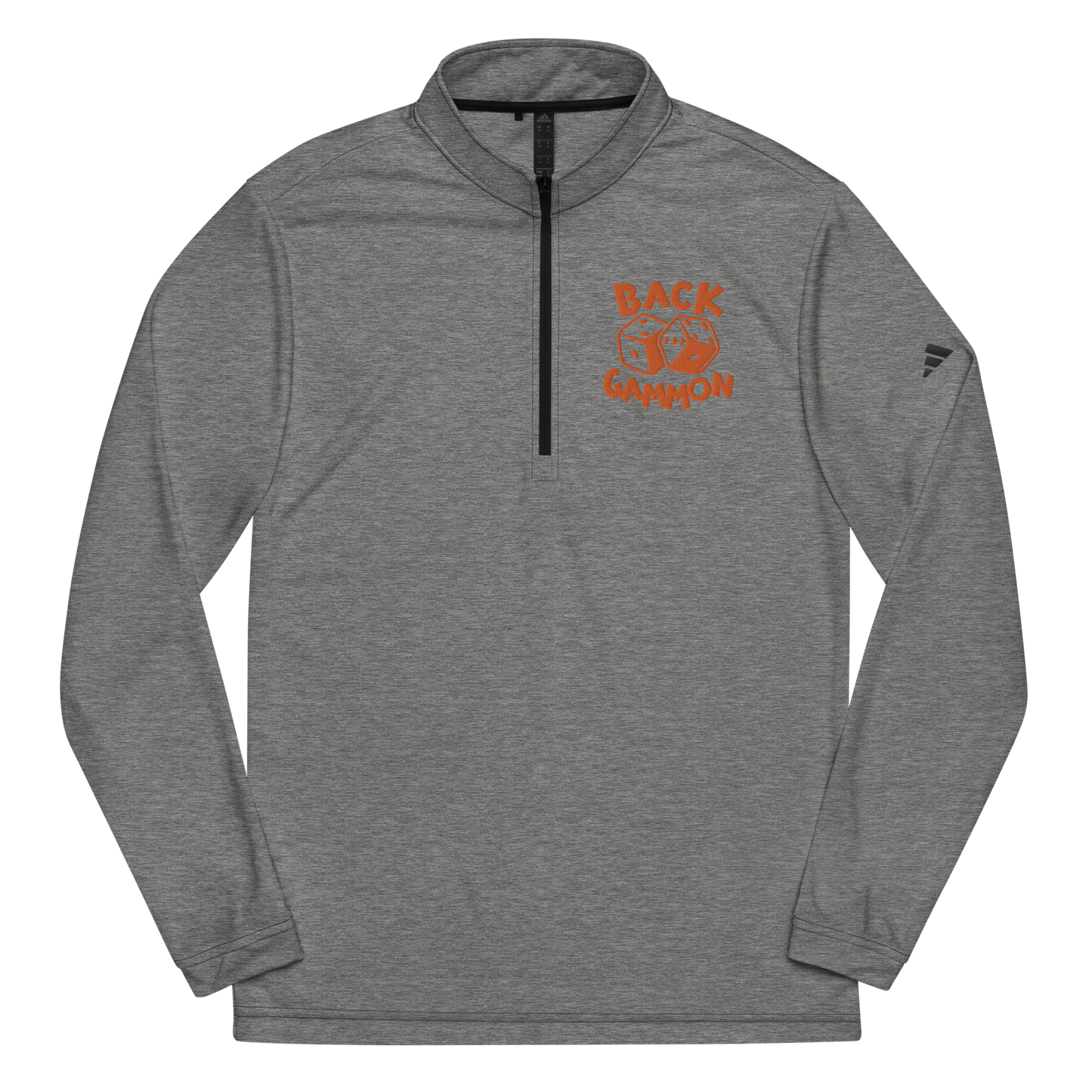 Backgammon Quarter Zip Pullover (orange embroidery)