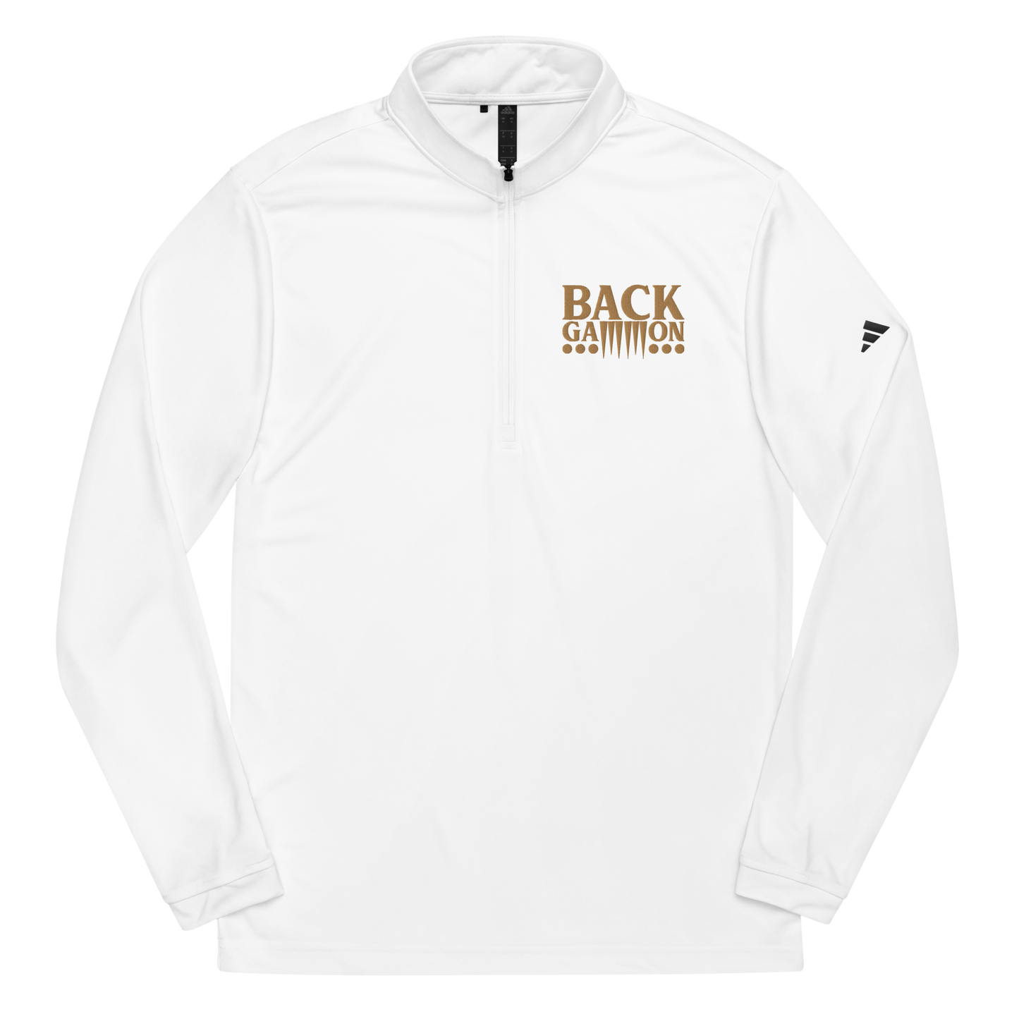 Backgammon Quarter Zip Pullover (gold embroidery)