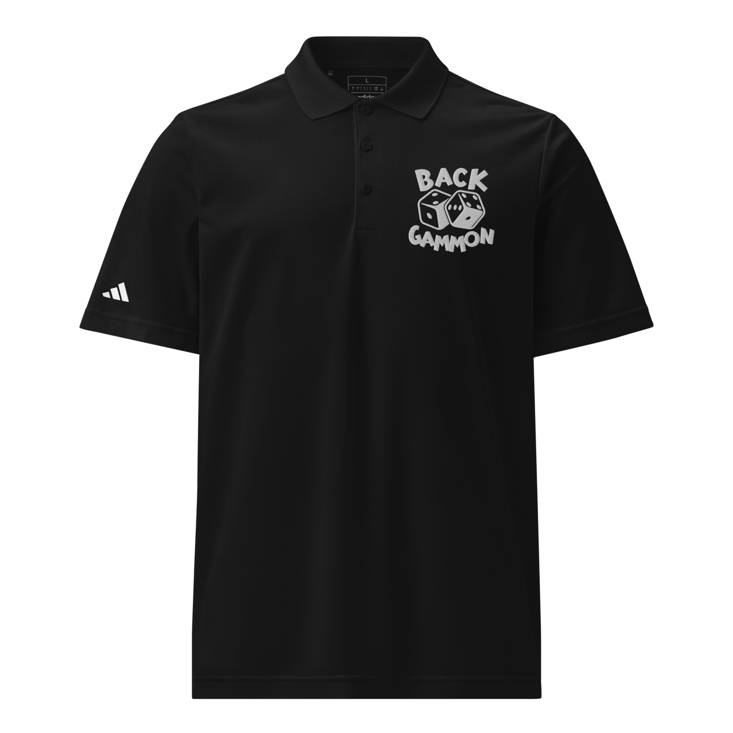 Backgammon Sport Polo (white embroidery)