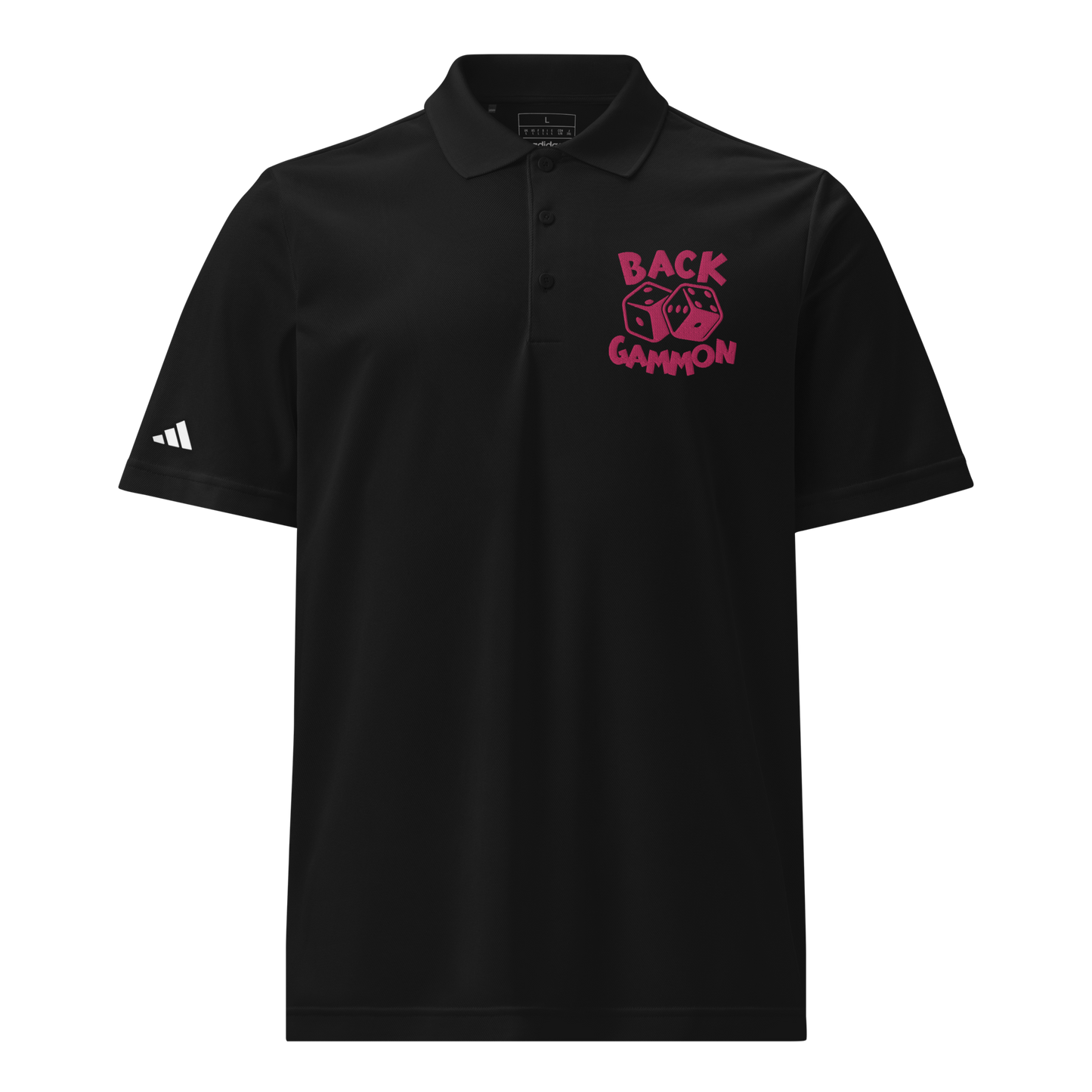 Backgammon Sport Polo (pink embroidery)