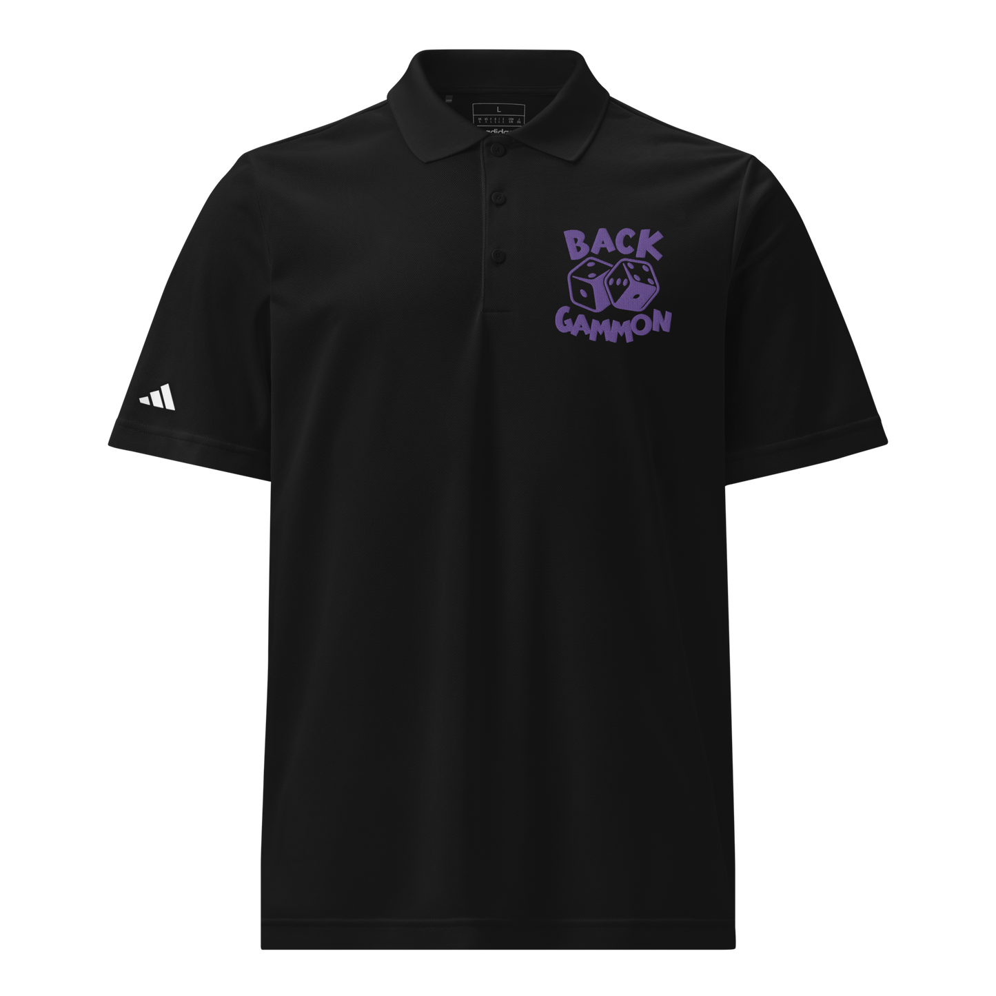 Backgammon Sport Polo (purple embroidery)