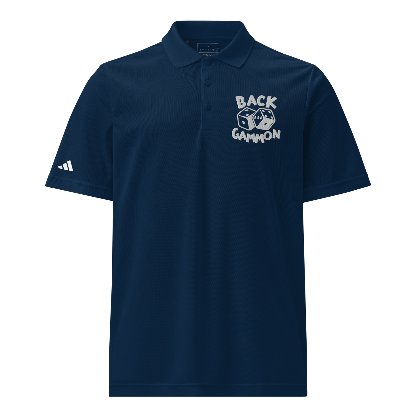 Backgammon Sport Polo (white embroidery)