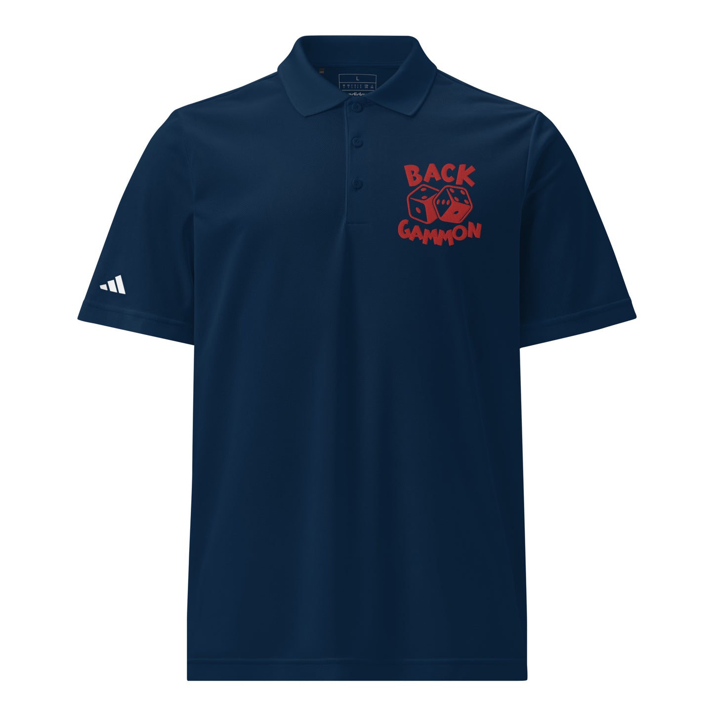 Backgammon Sport Polo (red embroidery)