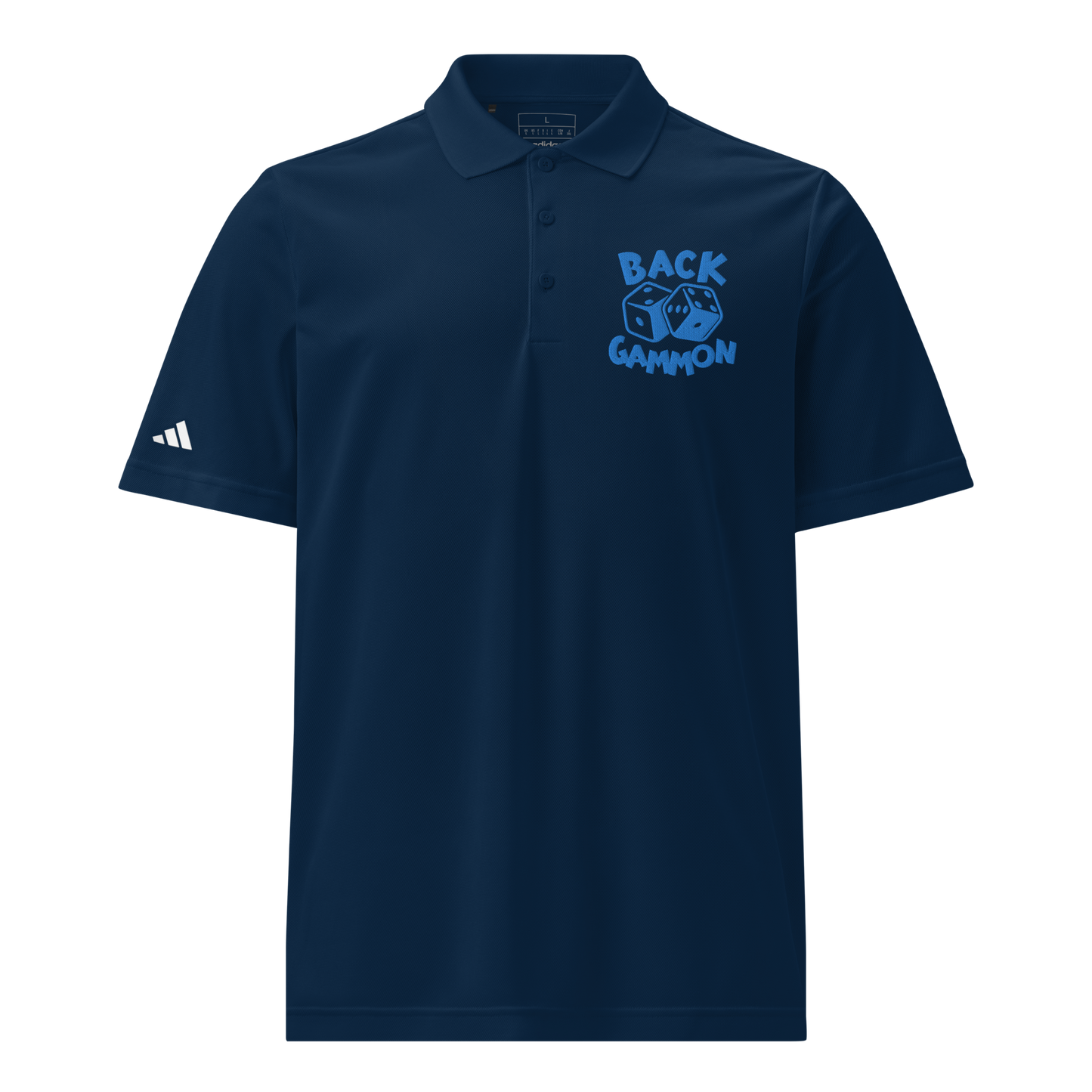 Backgammon Sport Polo (aqua embroidery)