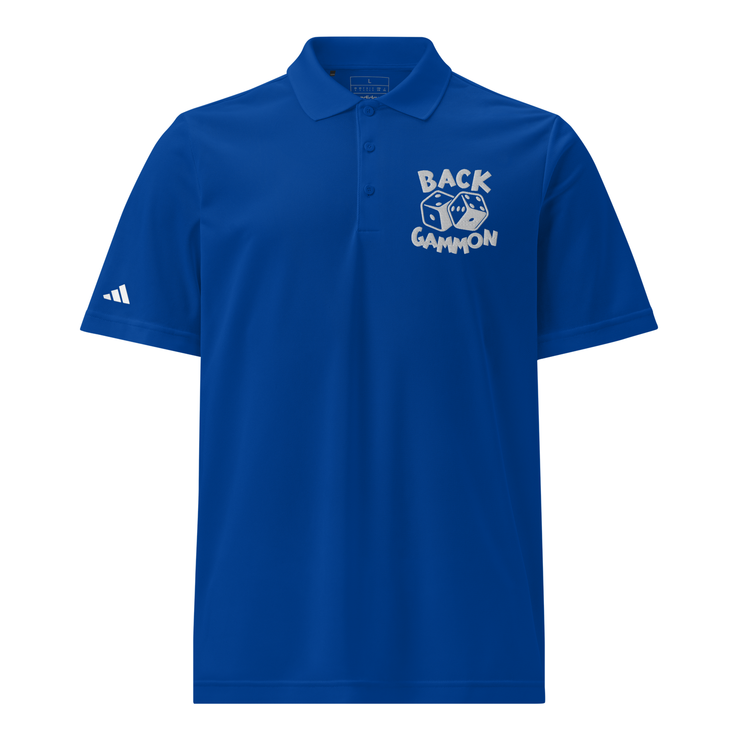 Backgammon Sport Polo (white embroidery)