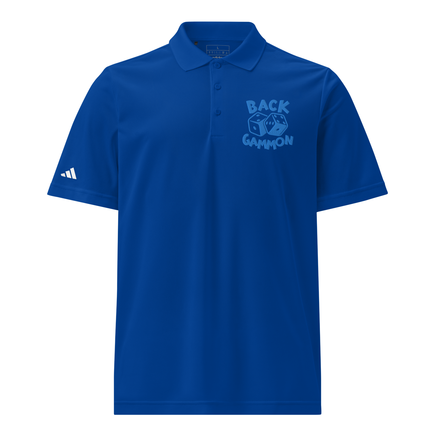 Backgammon Sport Polo (aqua embroidery)