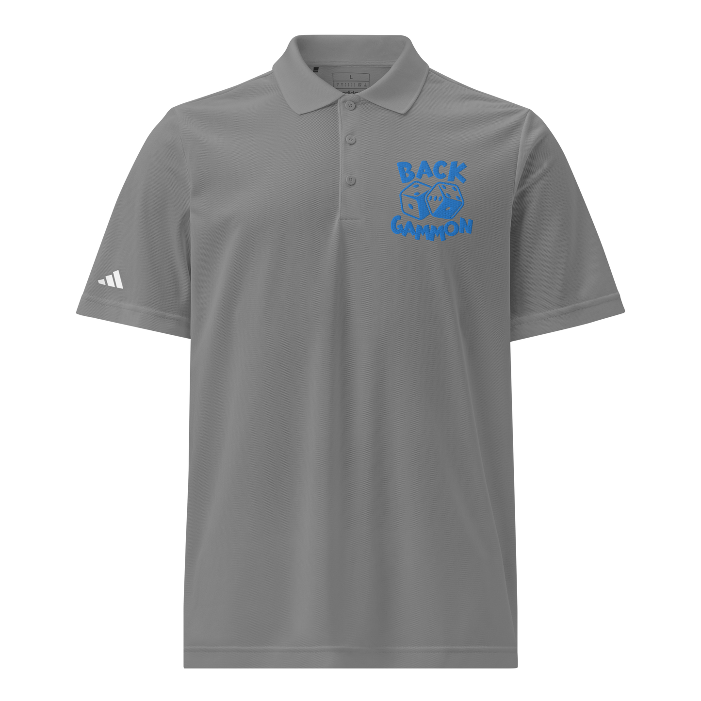 Backgammon Sport Polo (aqua embroidery)