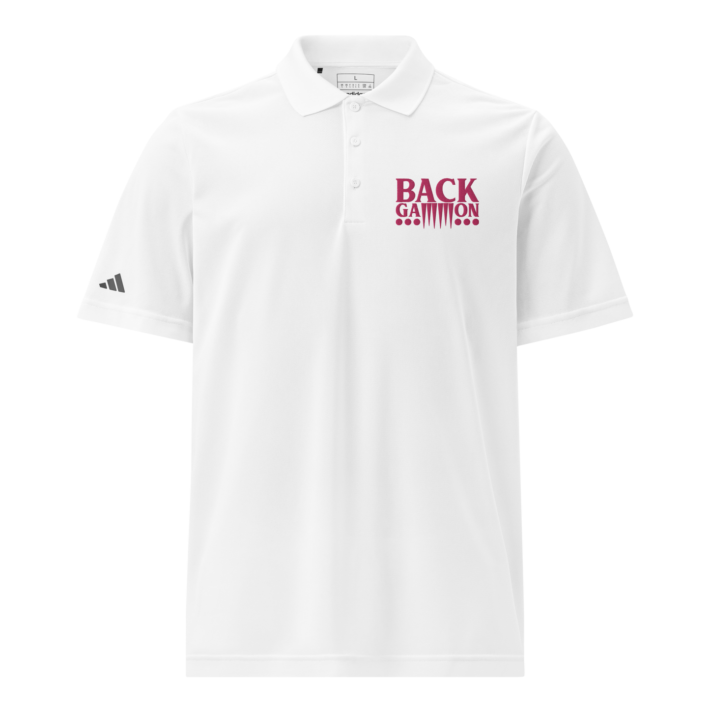 Backgammon Sport Polo (pink embroidery)