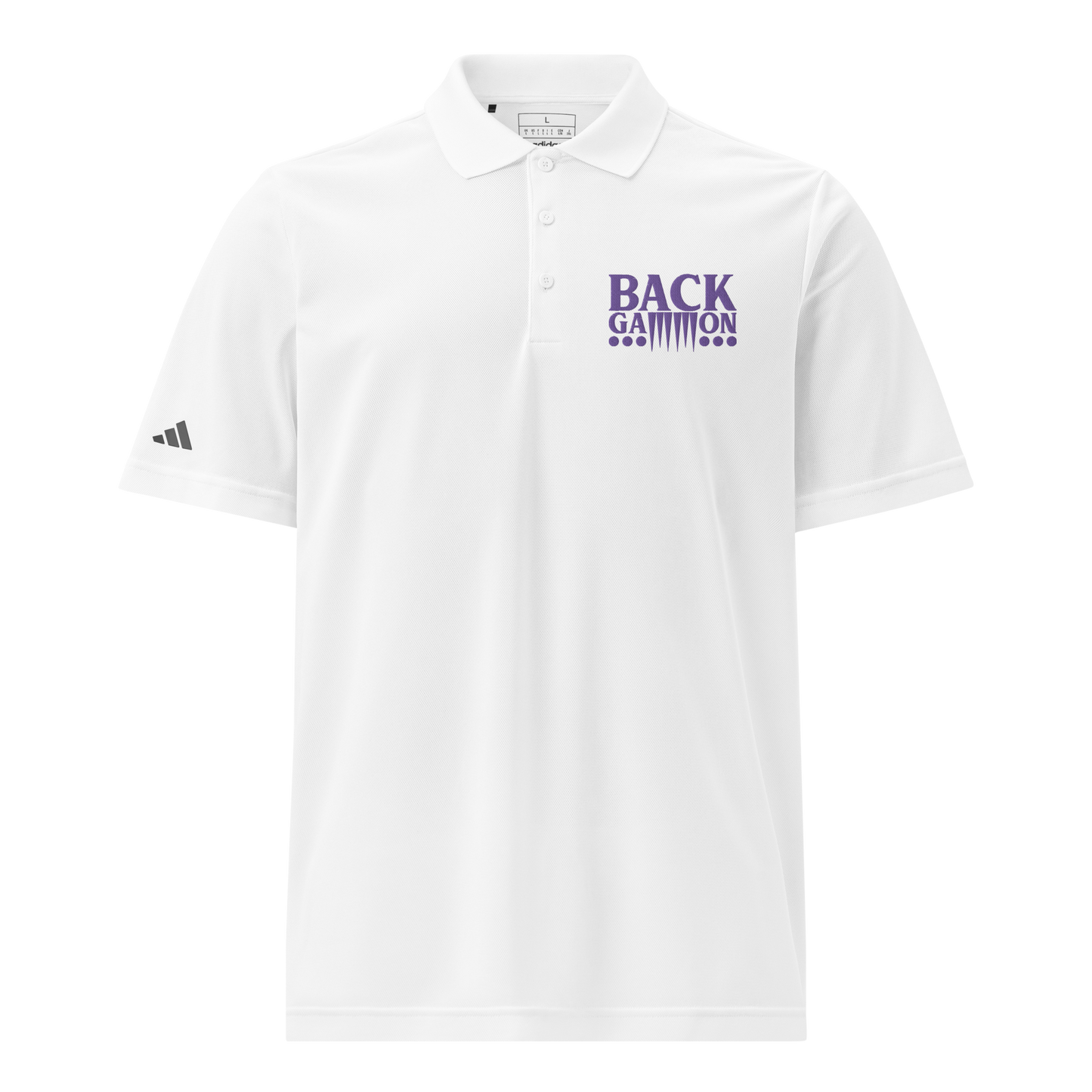 Backgammon Sport Polo (purple embroidery)