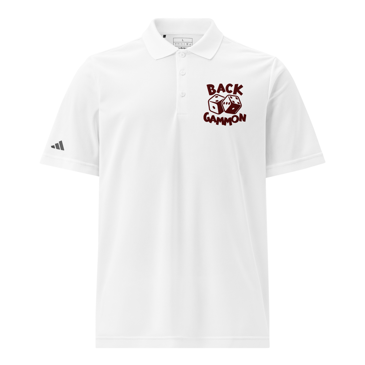 Backgammon Sport Polo (maroon embroidery)