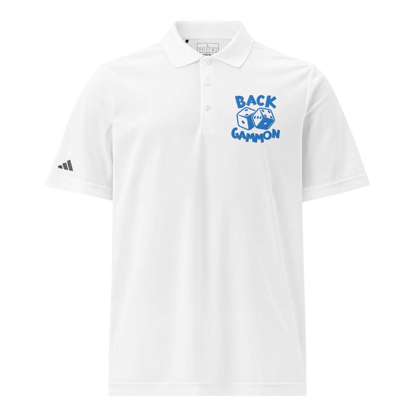 Backgammon Sport Polo (aqua embroidery)