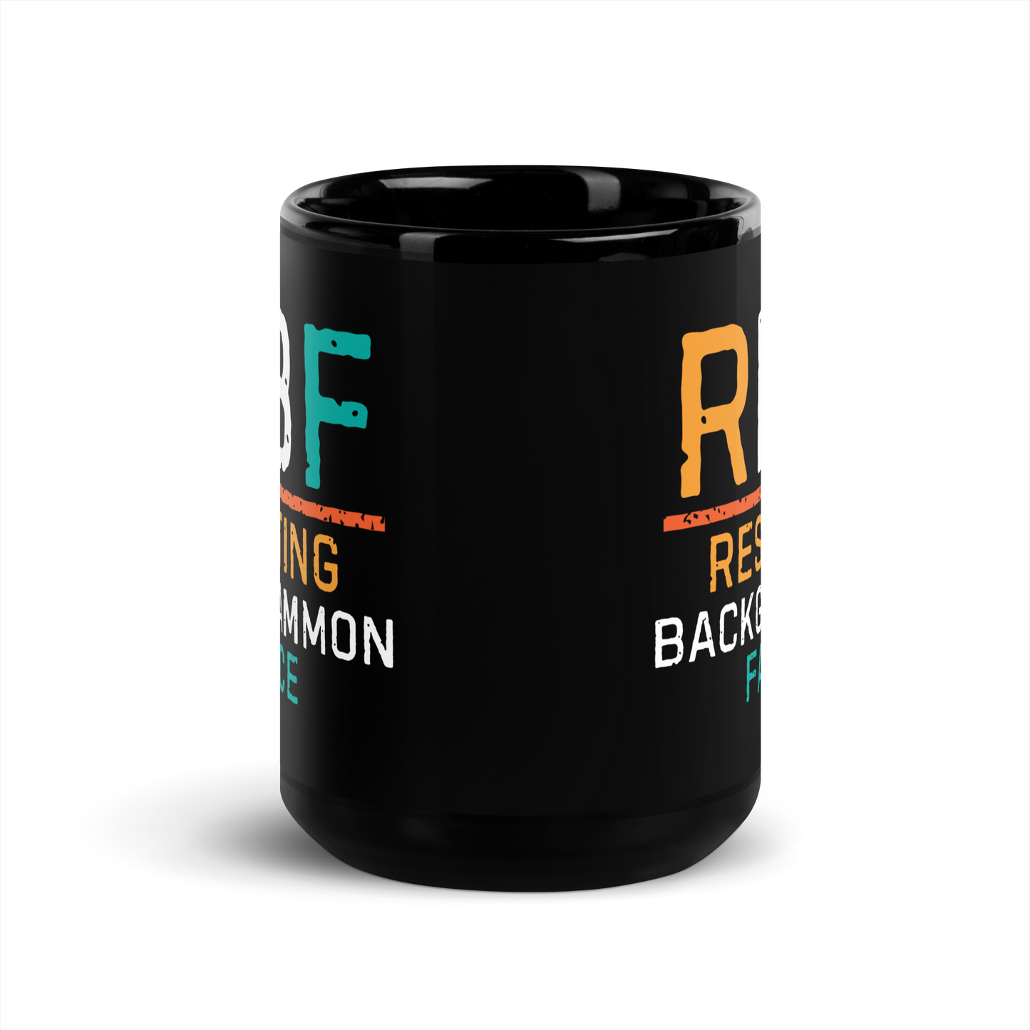 'RBF RESTING BACKGAMMON FACE' Mug