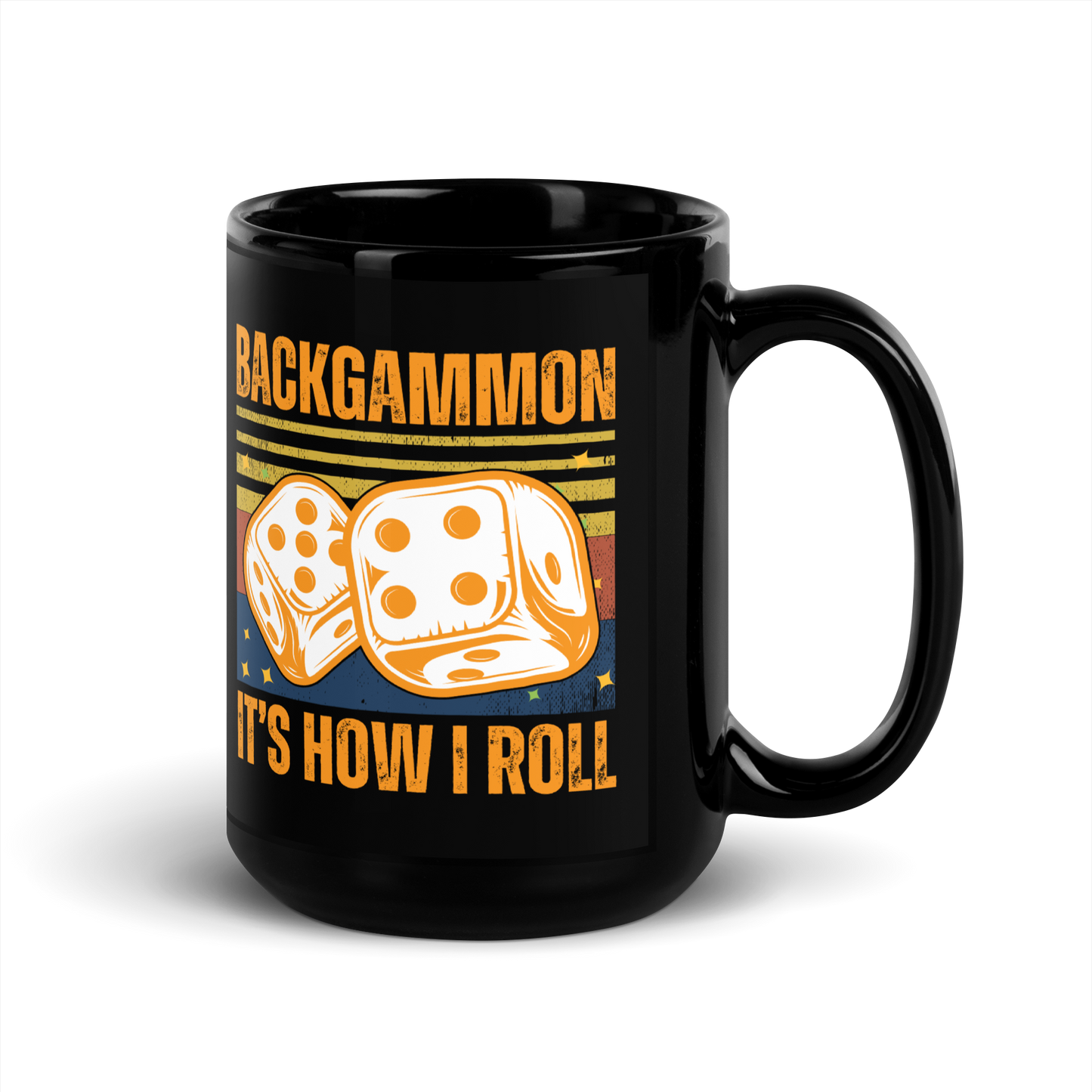 'BACKGAMMON IT'S HOW I ROLL' Mug