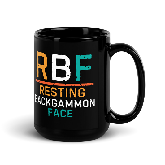 'RBF RESTING BACKGAMMON FACE' Mug