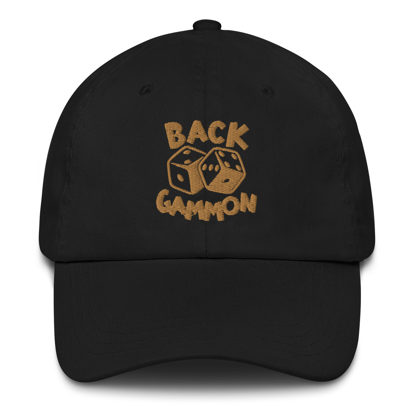 Backgammon Dad Hat (gold embroidery)