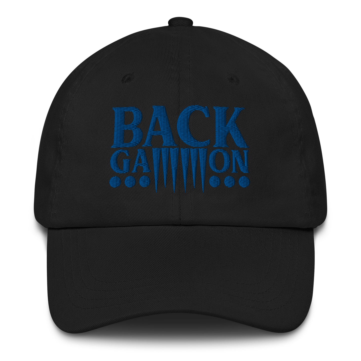 Backgammon Dad Hat (blue embroidery)