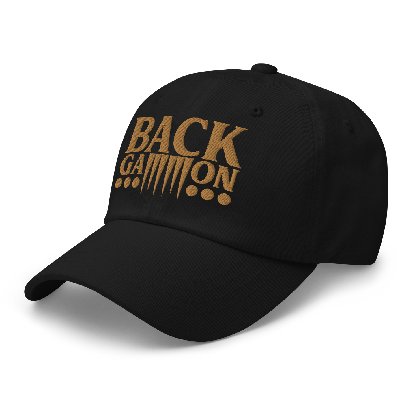 Backgammon Dad Hat (gold embroidery)