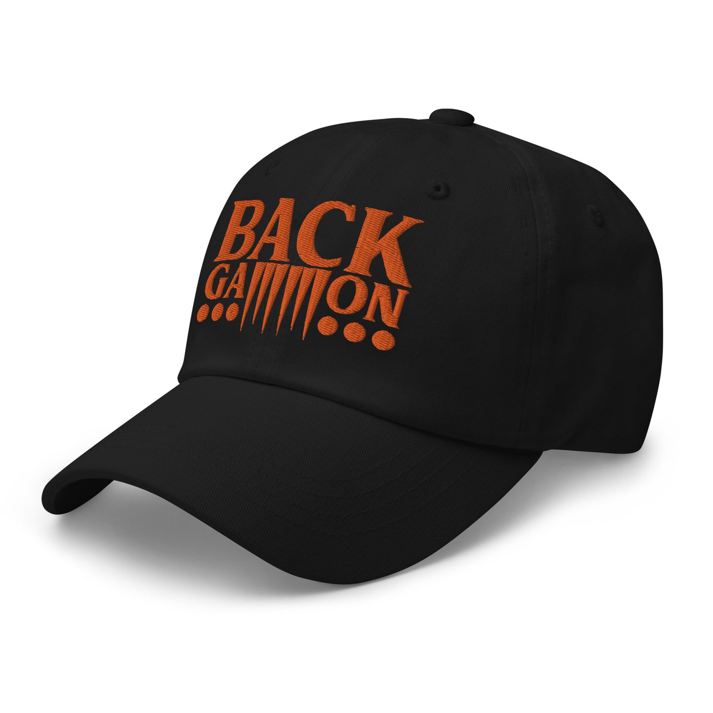 Backgammon Dad Hat (orange embroidery)