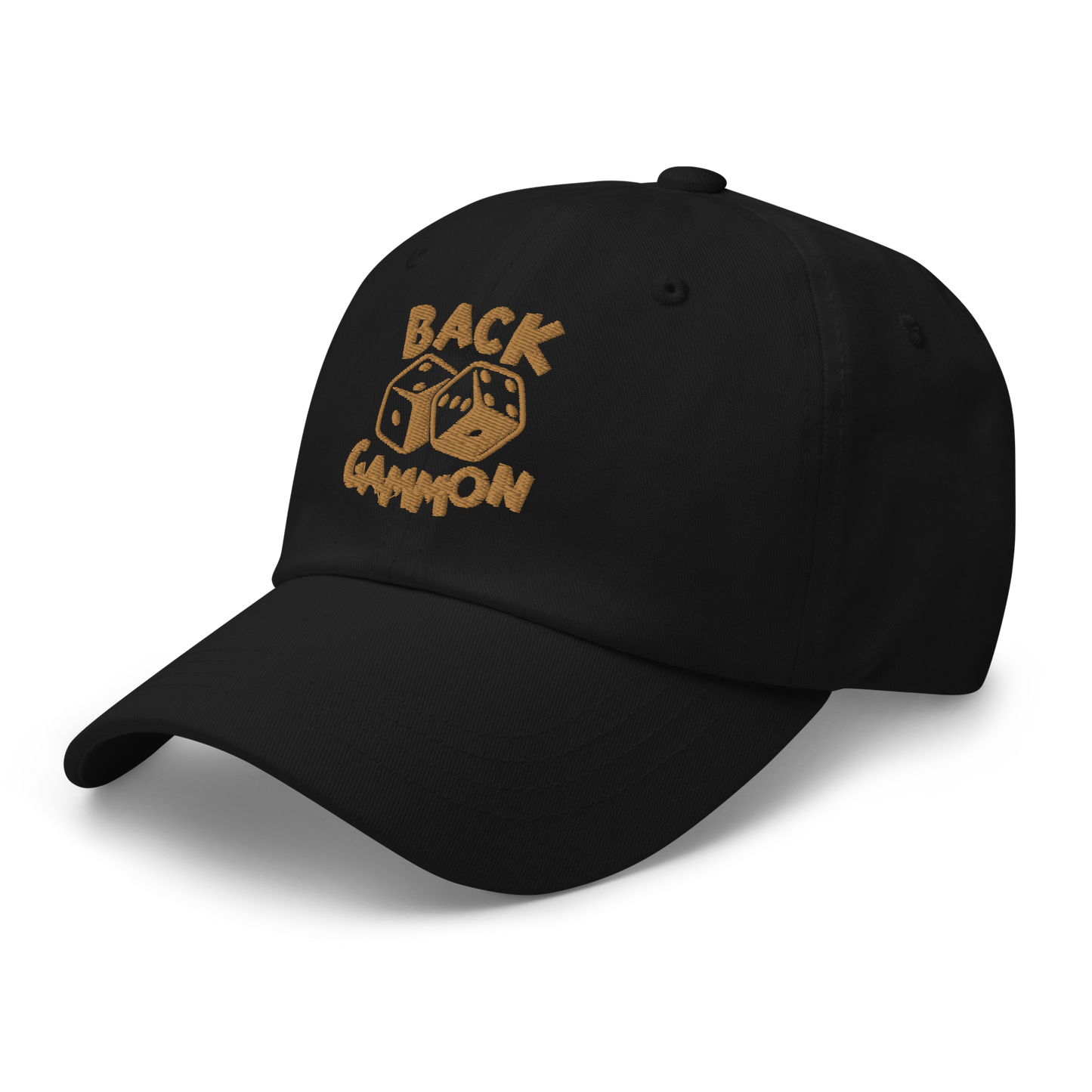 Backgammon Dad Hat (gold embroidery)