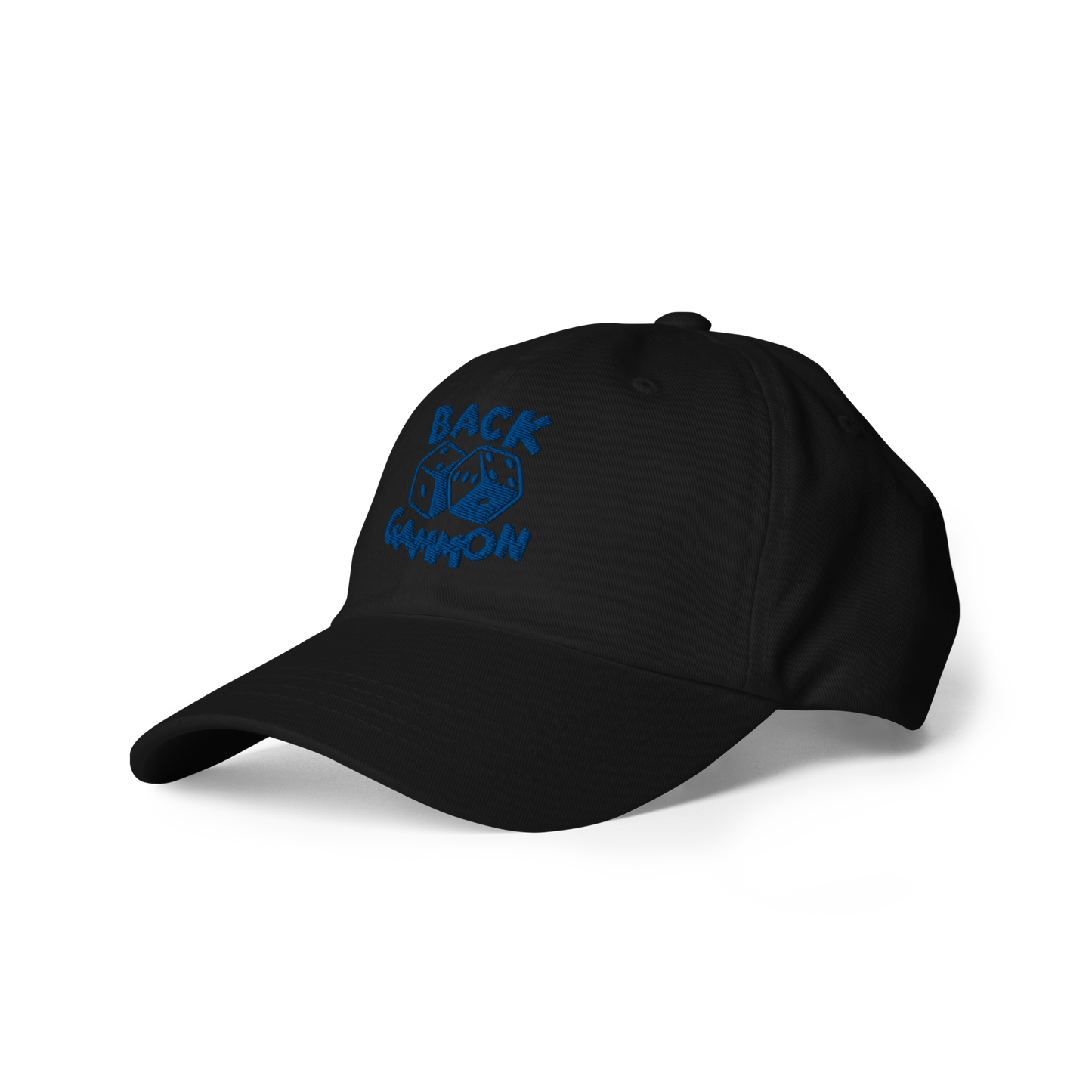 Backgammon Dad Hat (blue embroidery)