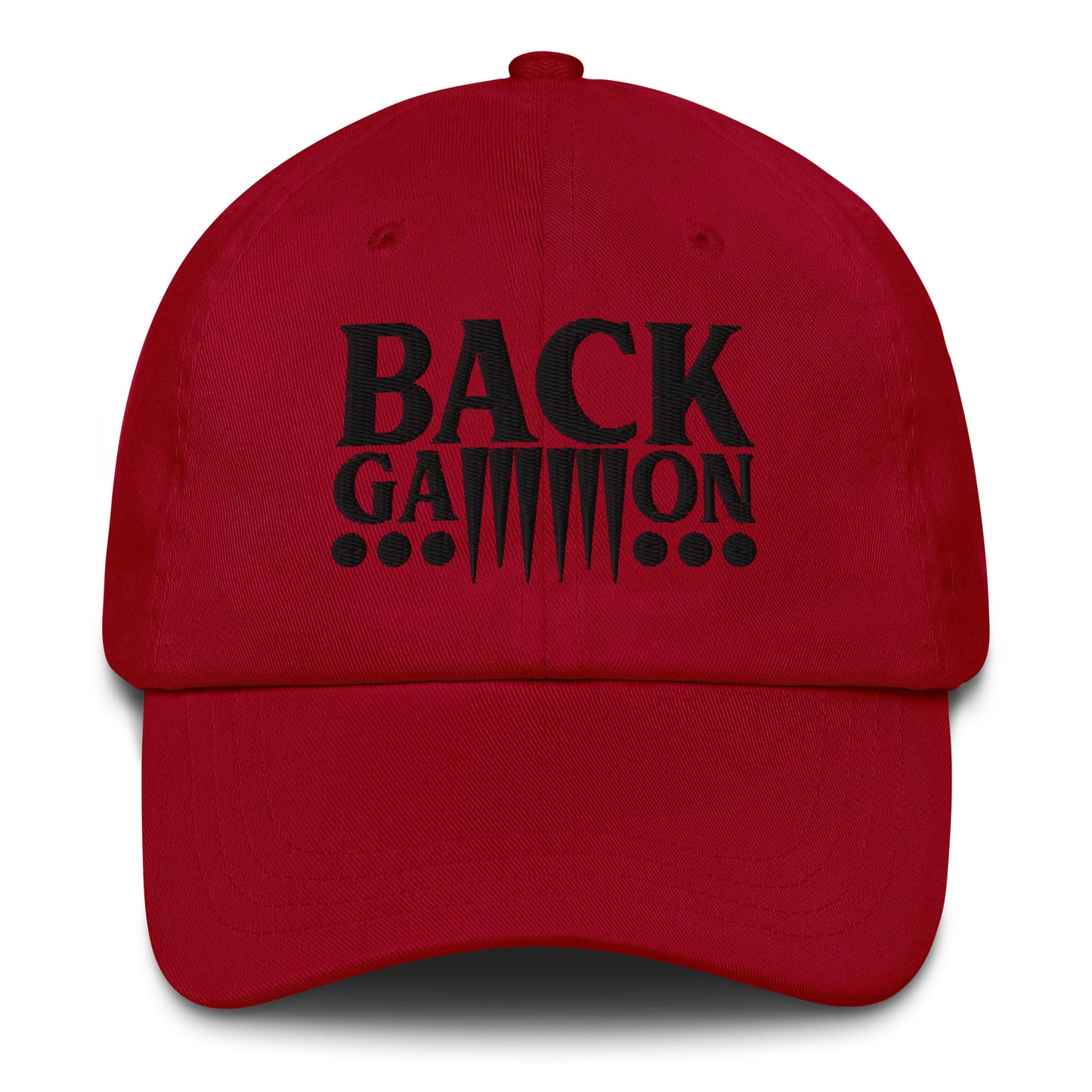 Backgammon Dad Hat (black embroidery)