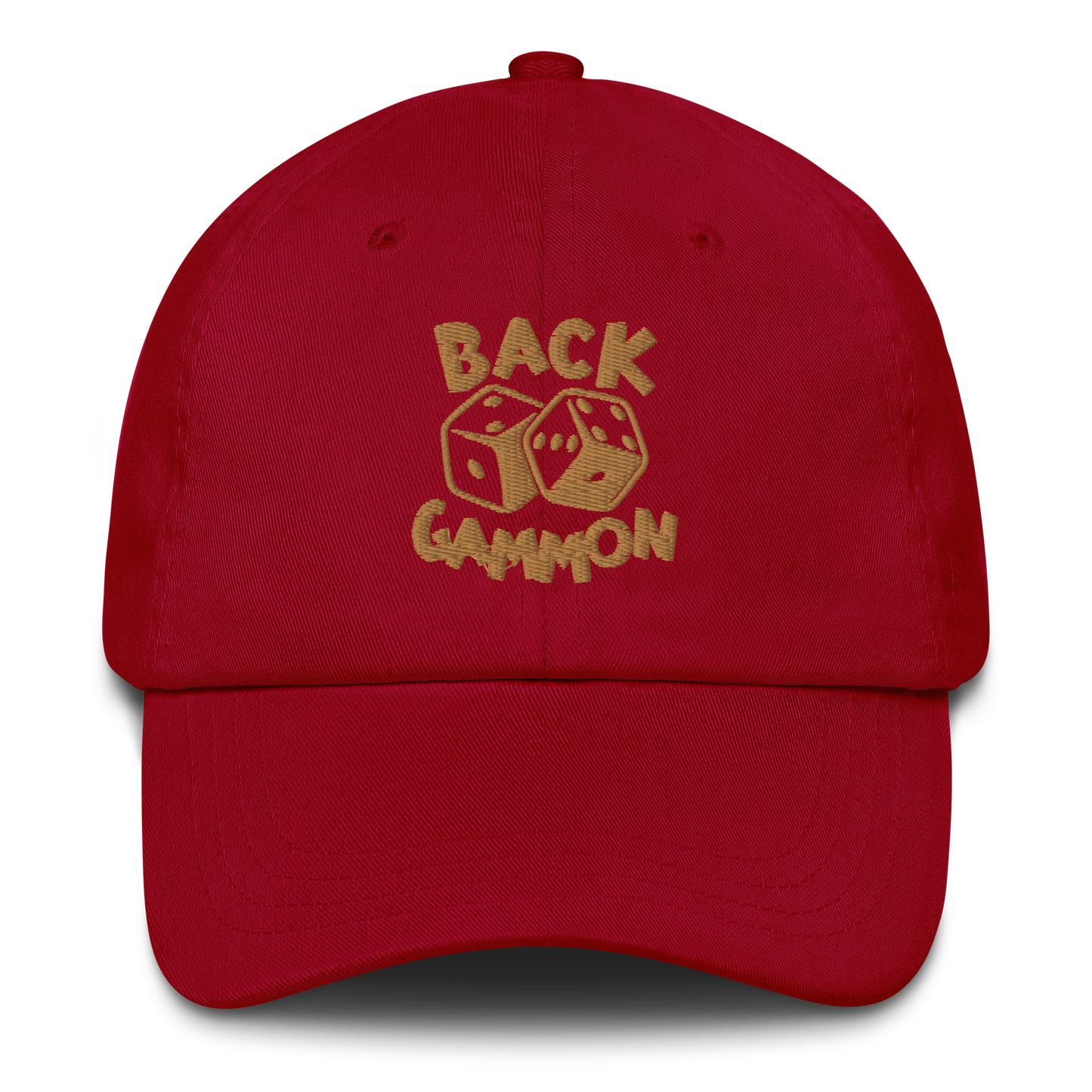 Backgammon Dad Hat (gold embroidery)