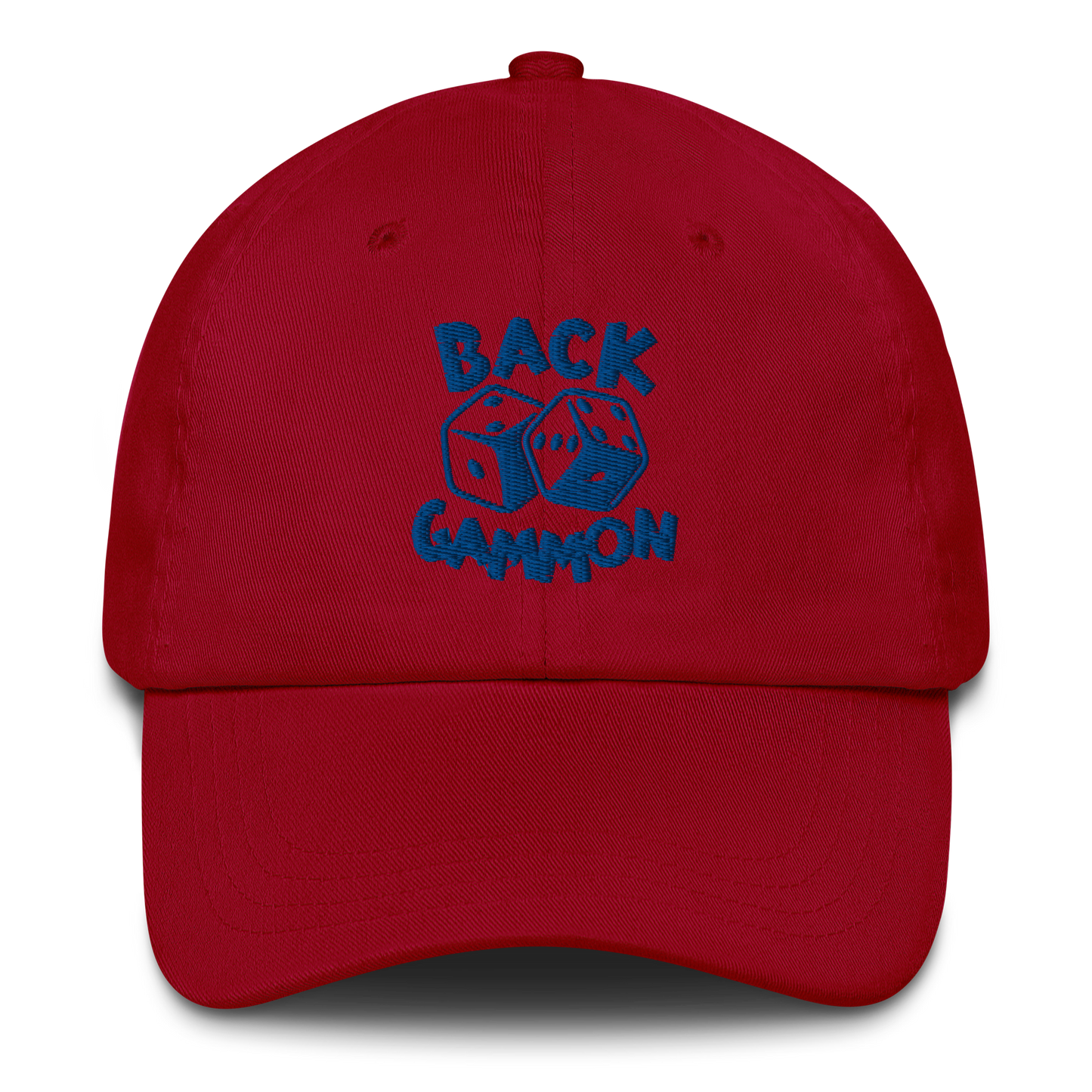 Backgammon Dad Hat (blue embroidery)