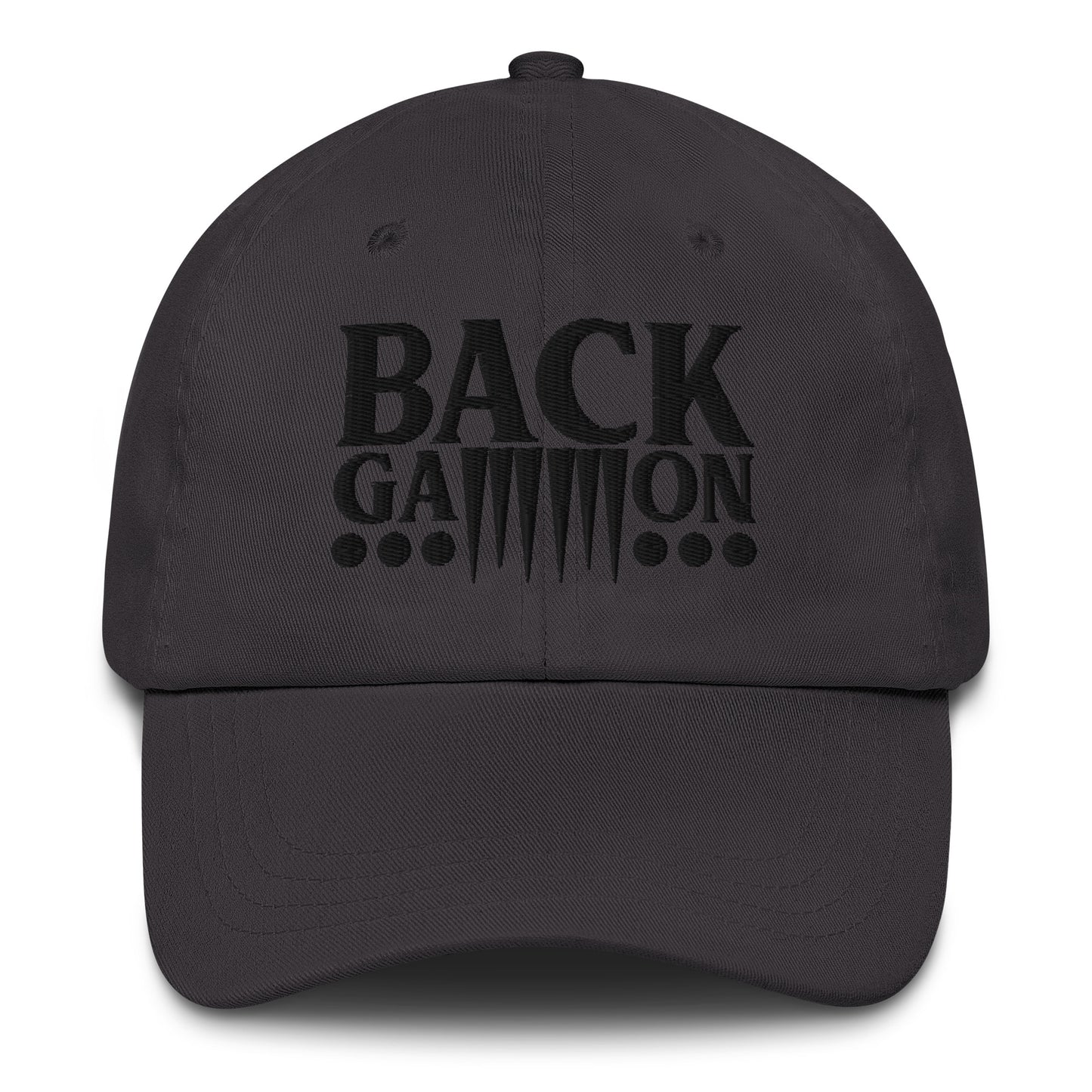 Backgammon Dad Hat (black embroidery)