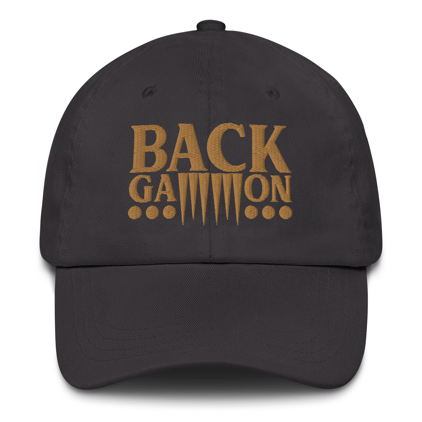 Backgammon Dad Hat (gold embroidery)