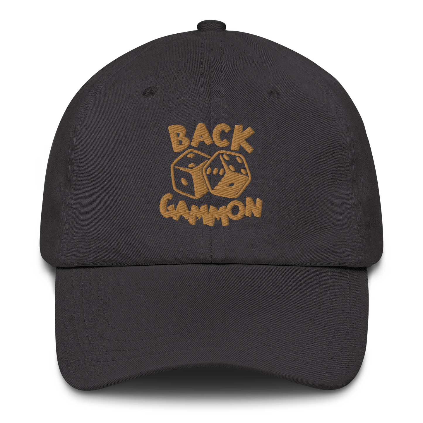 Backgammon Dad Hat (gold embroidery)